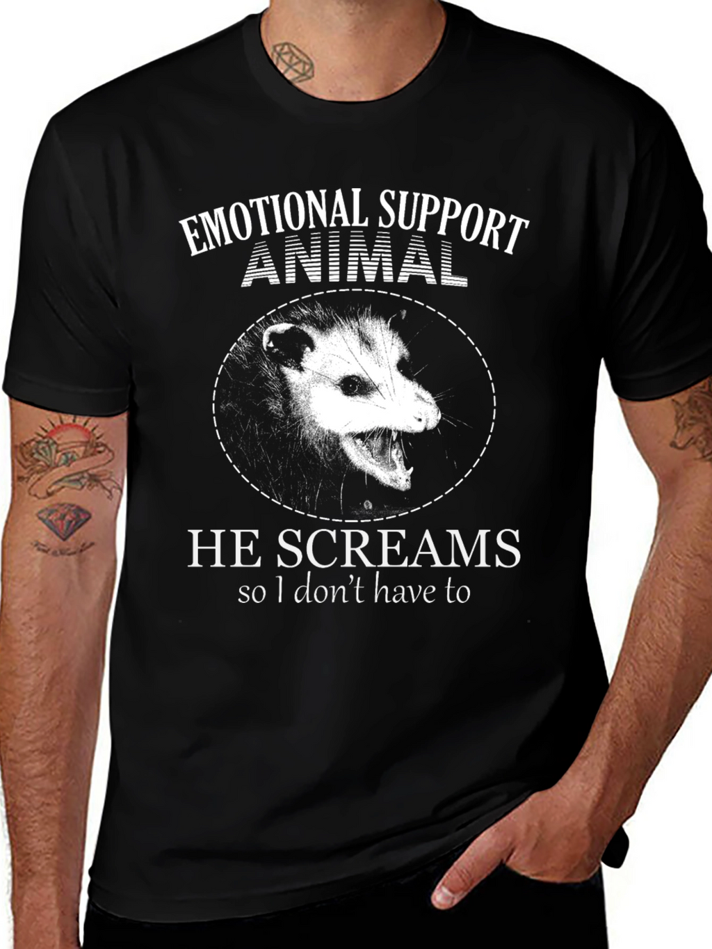 Camiseta Animal de Apoyo Emocional: Zarigüeya