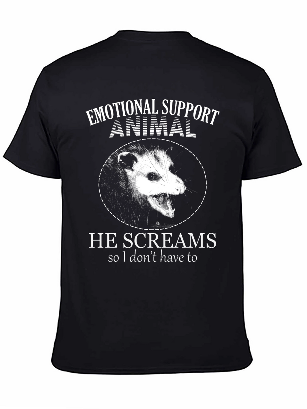 Camiseta Animal de Apoyo Emocional: Zarigüeya