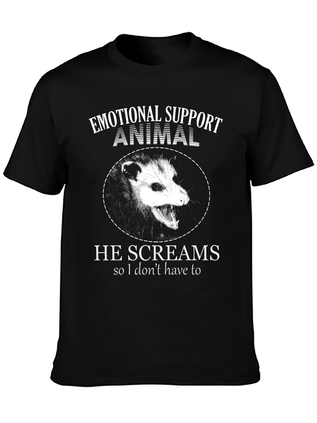 Camiseta Animal de Apoyo Emocional: Zarigüeya