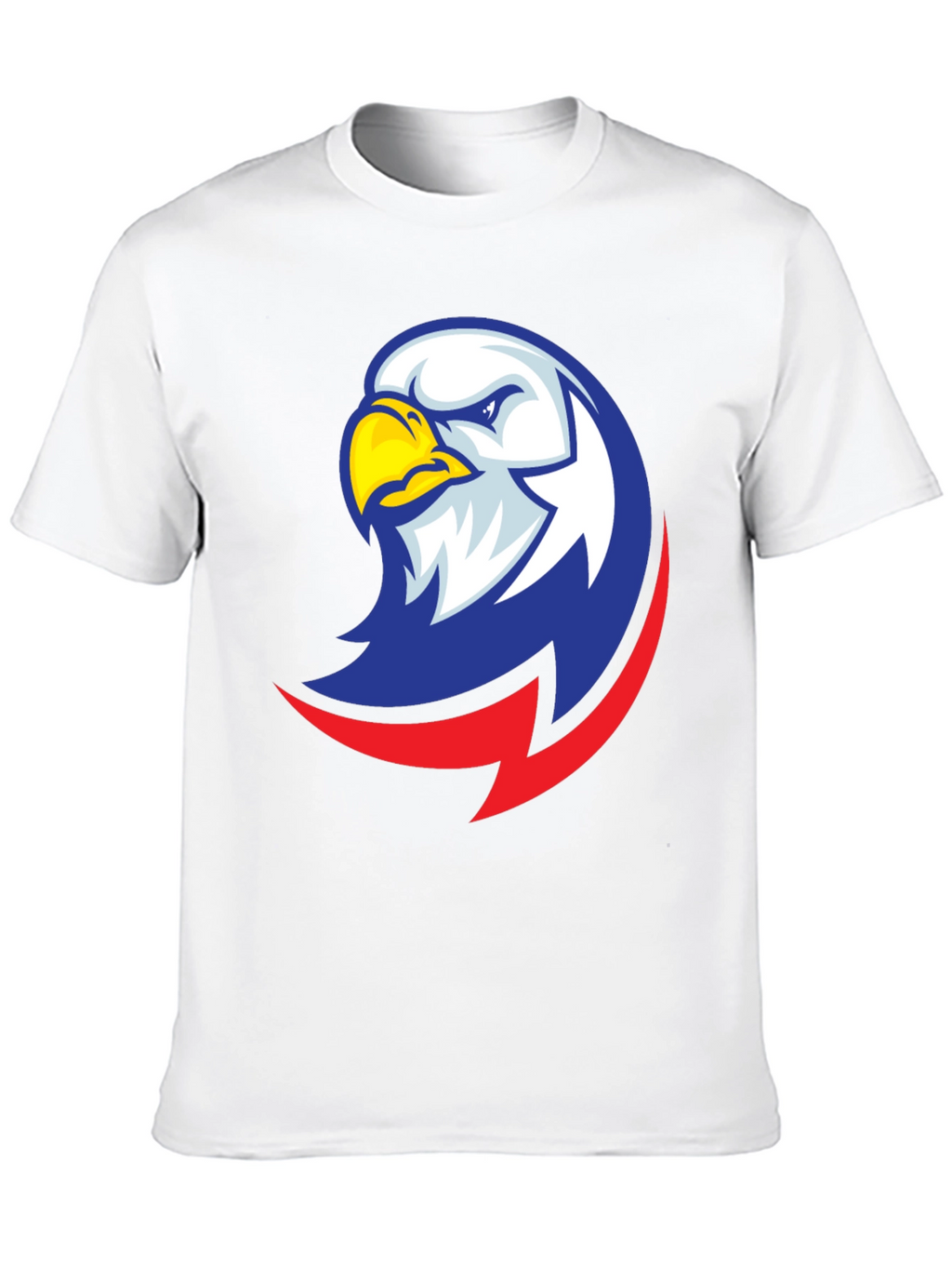 Camiseta Negra con Diseño de Águila Patriótica