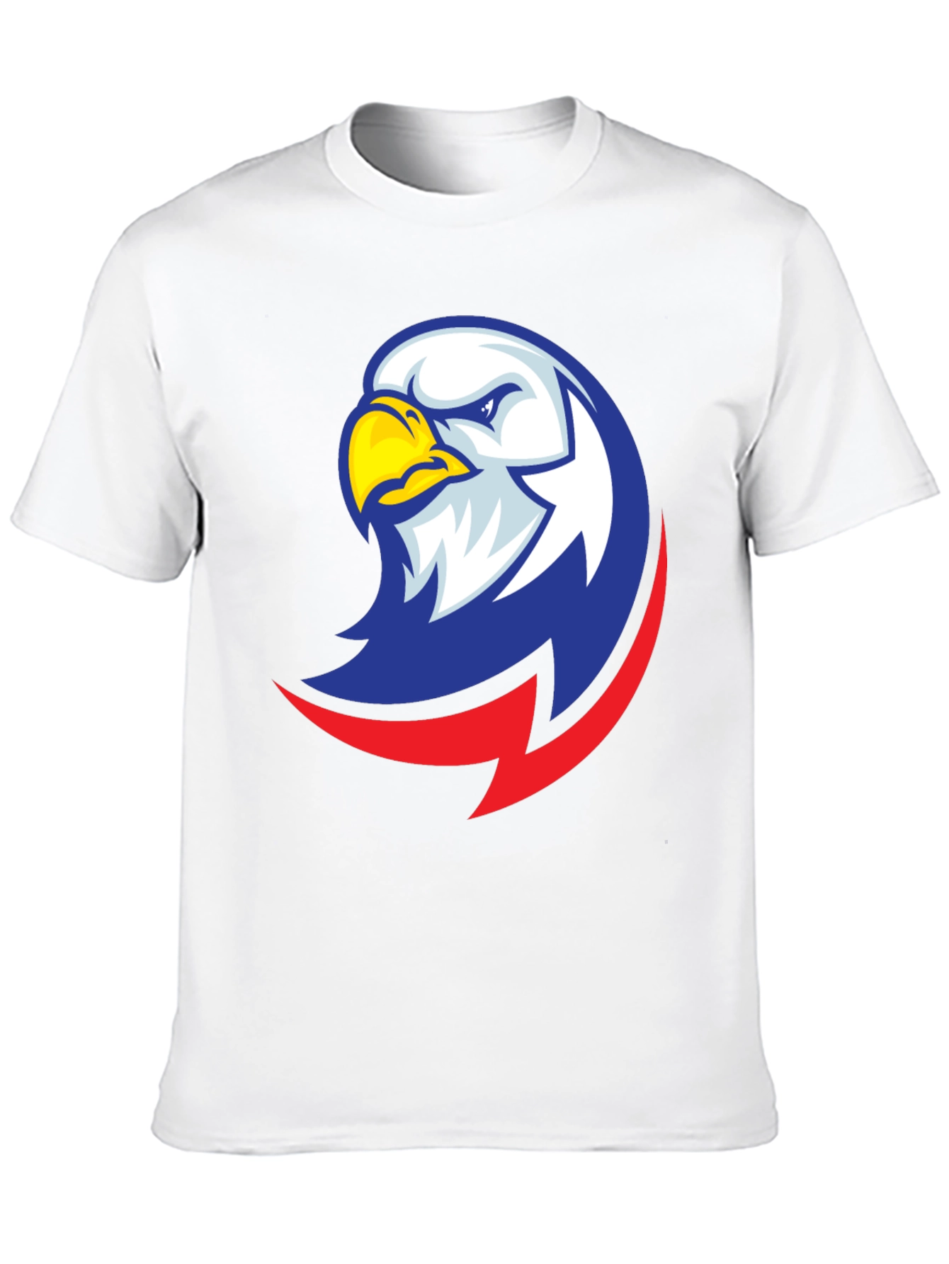 Camiseta Negra con Diseño de Águila Patriótica