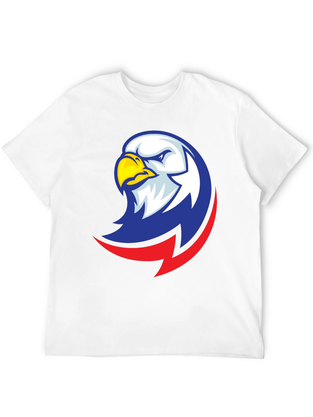 Camiseta Negra con Diseño de Águila Patriótica