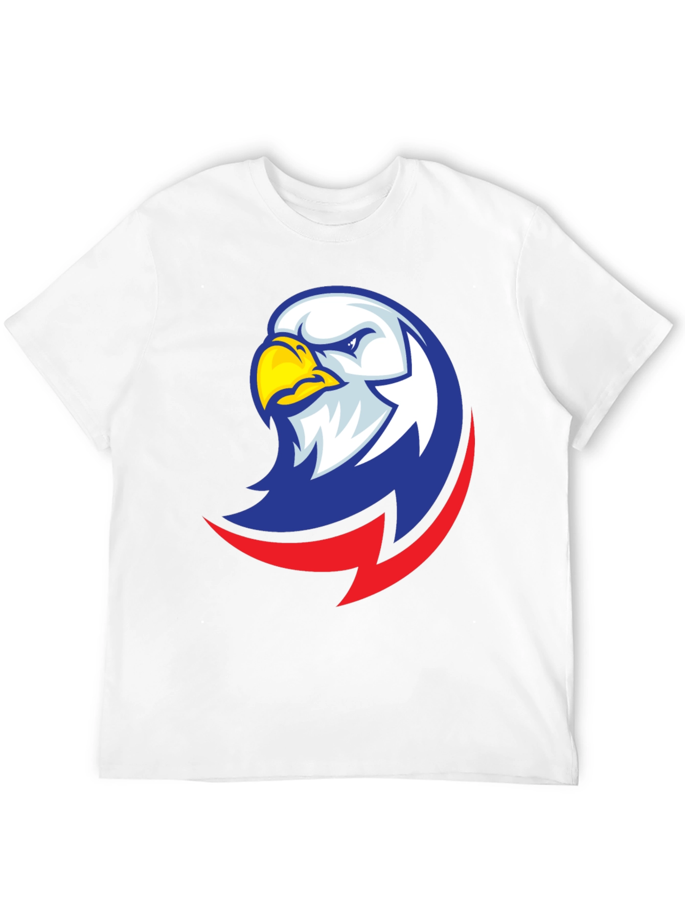 Camiseta Negra con Diseño de Águila Patriótica