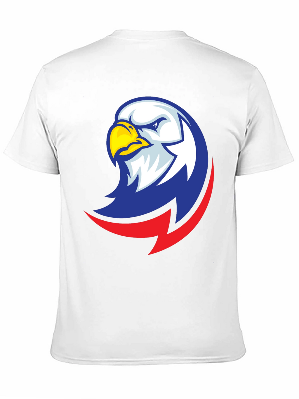 Camiseta Negra con Diseño de Águila Patriótica