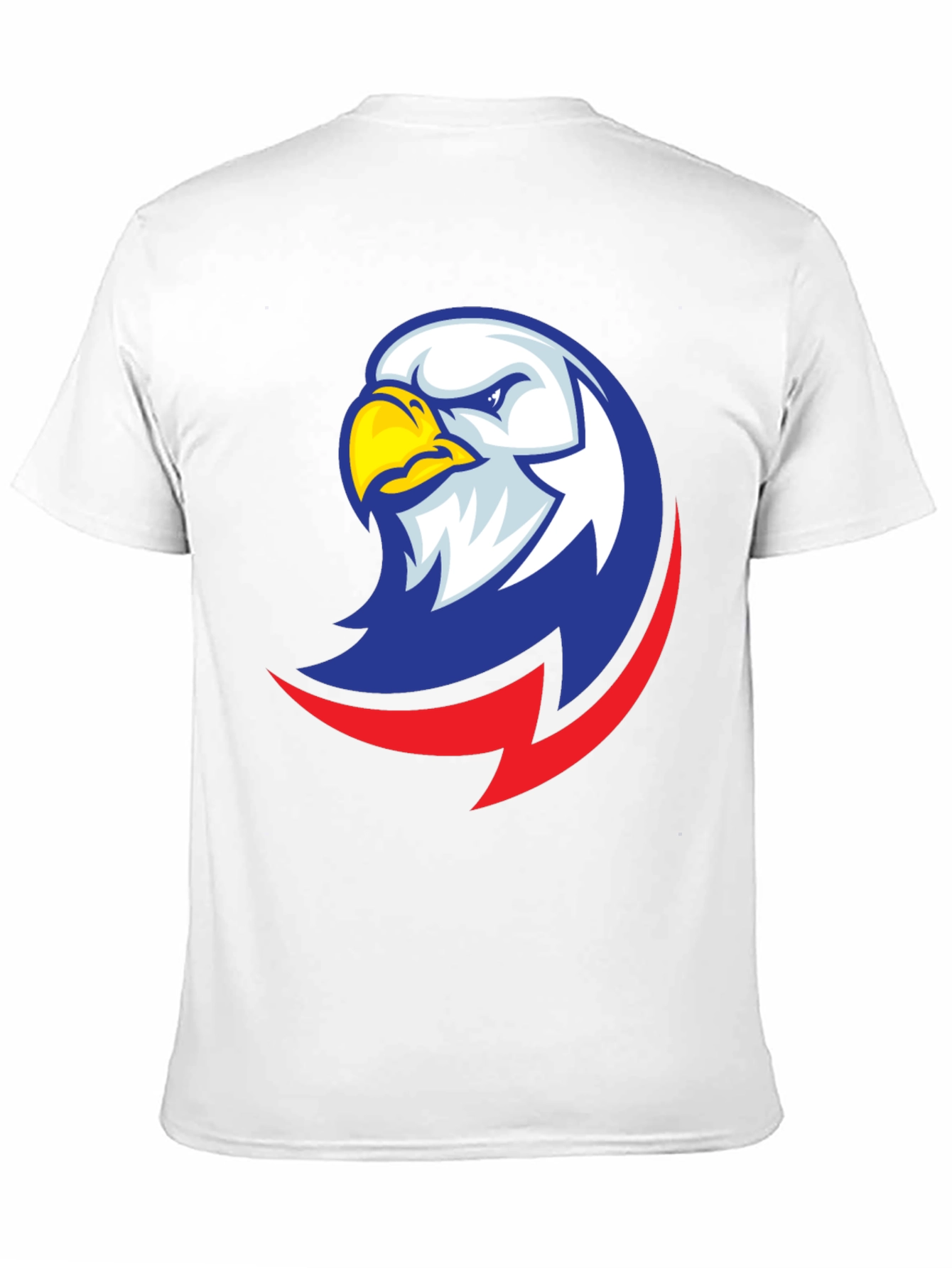 Camiseta Negra con Diseño de Águila Patriótica