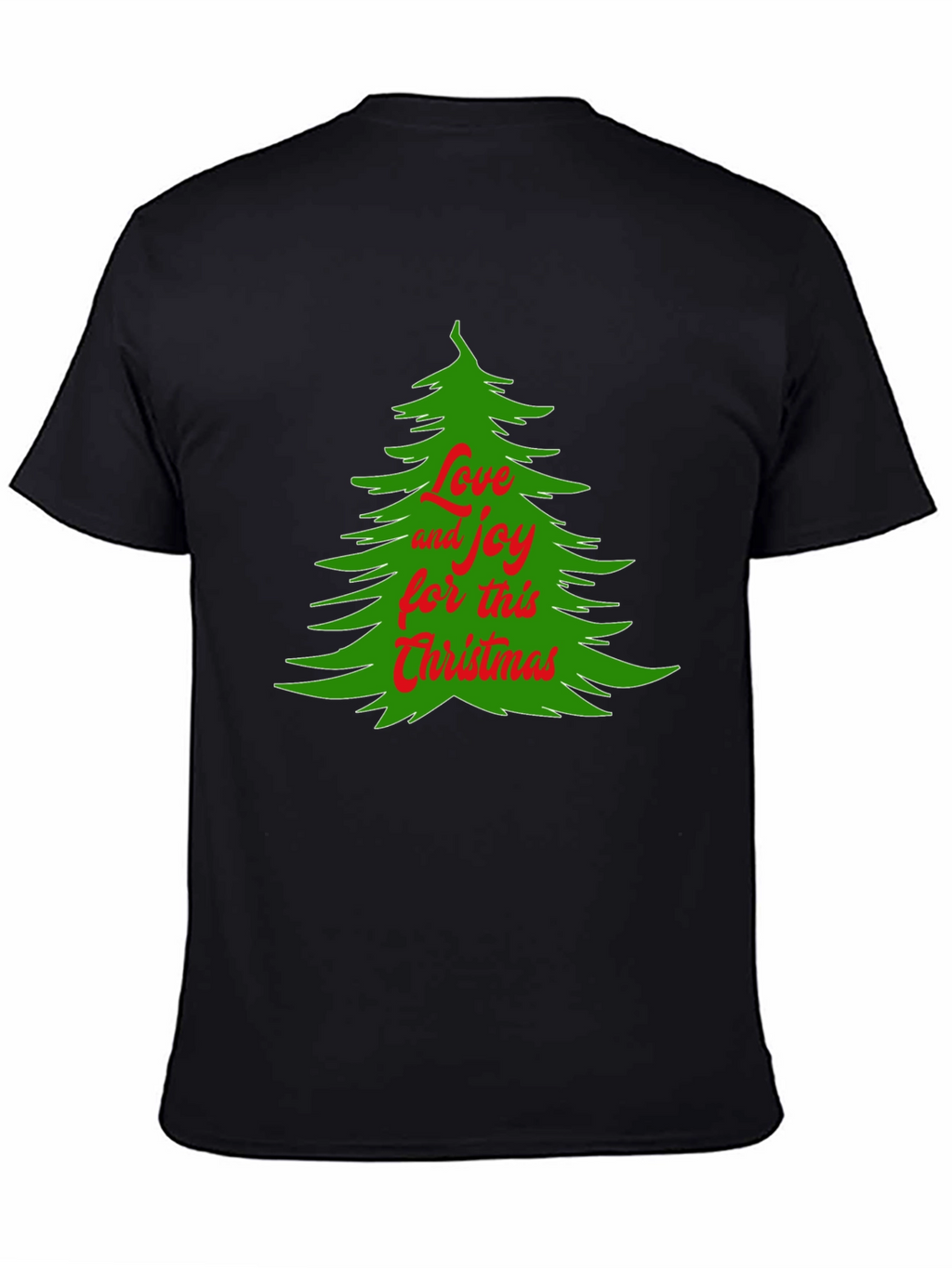 Camiseta Navideña Árbol Amor y Alegría