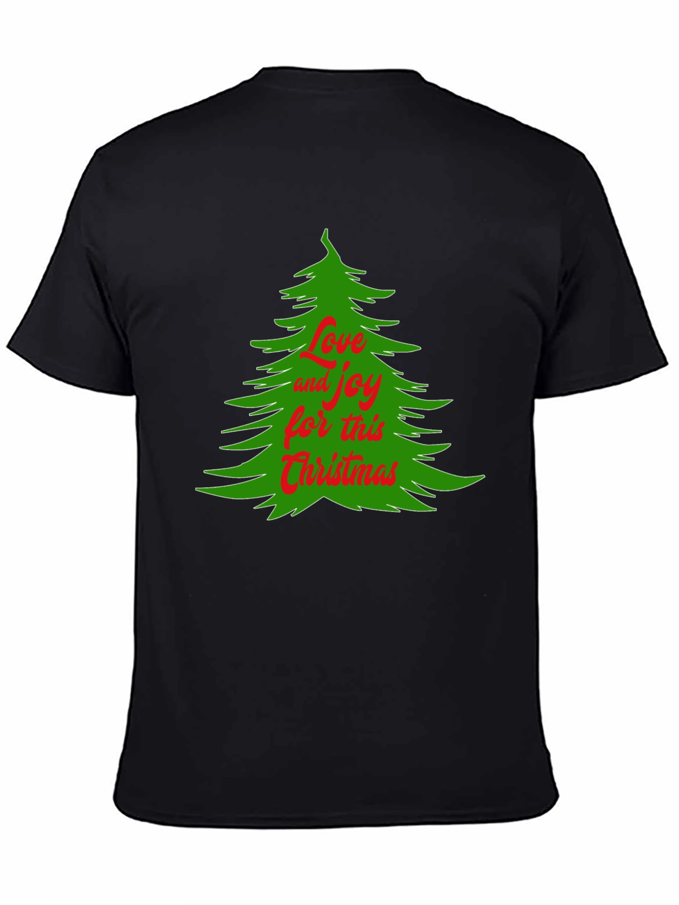 Camiseta Navideña Árbol Amor y Alegría