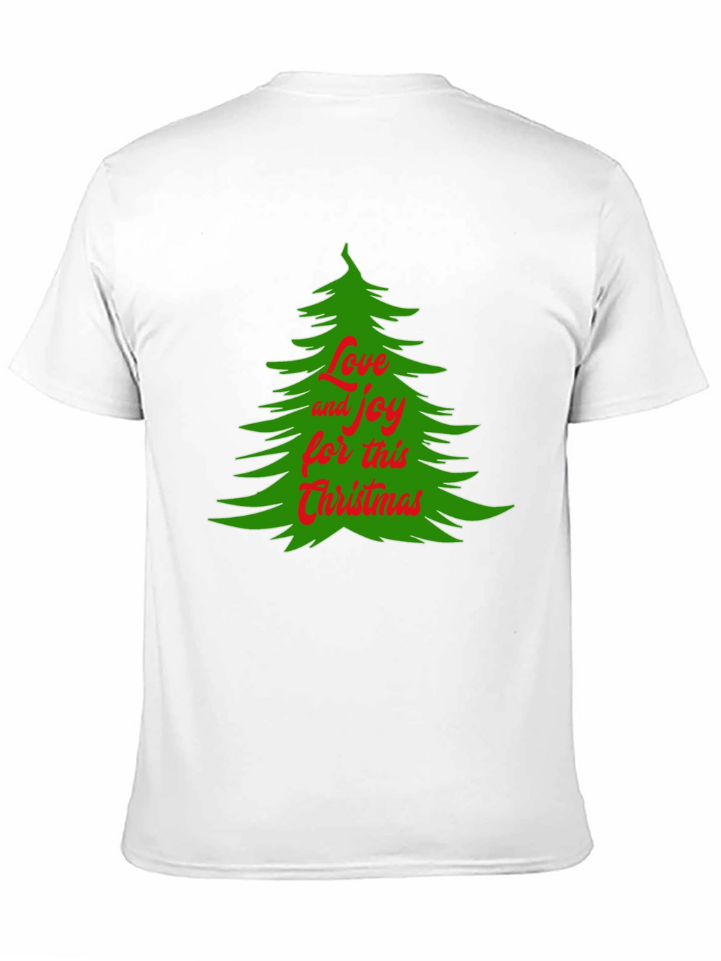Camiseta Navideña Árbol Amor y Alegría