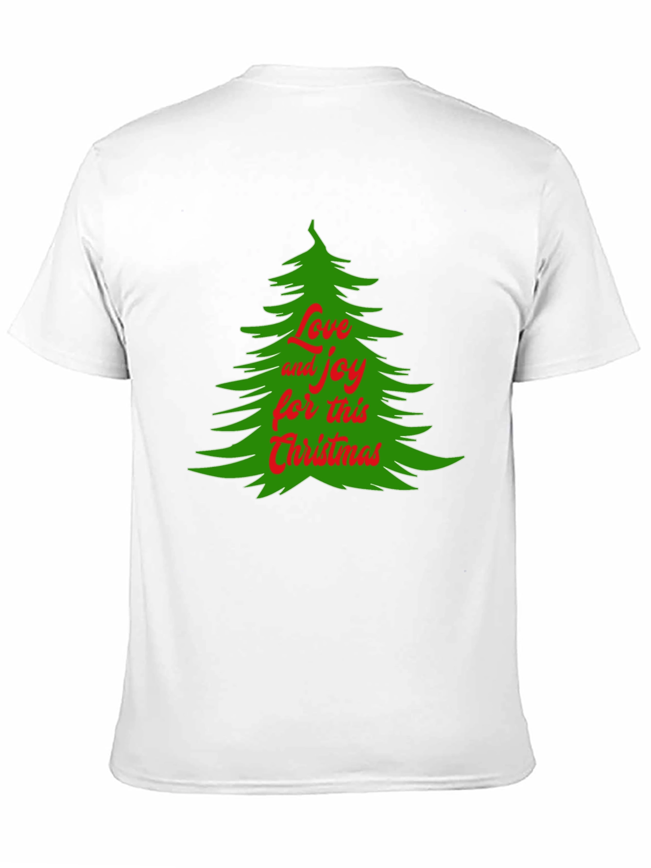 Camiseta Navideña Árbol Amor y Alegría