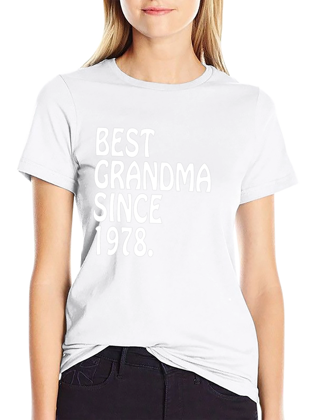Camiseta Mejor Abuela Desde 1978 Negra