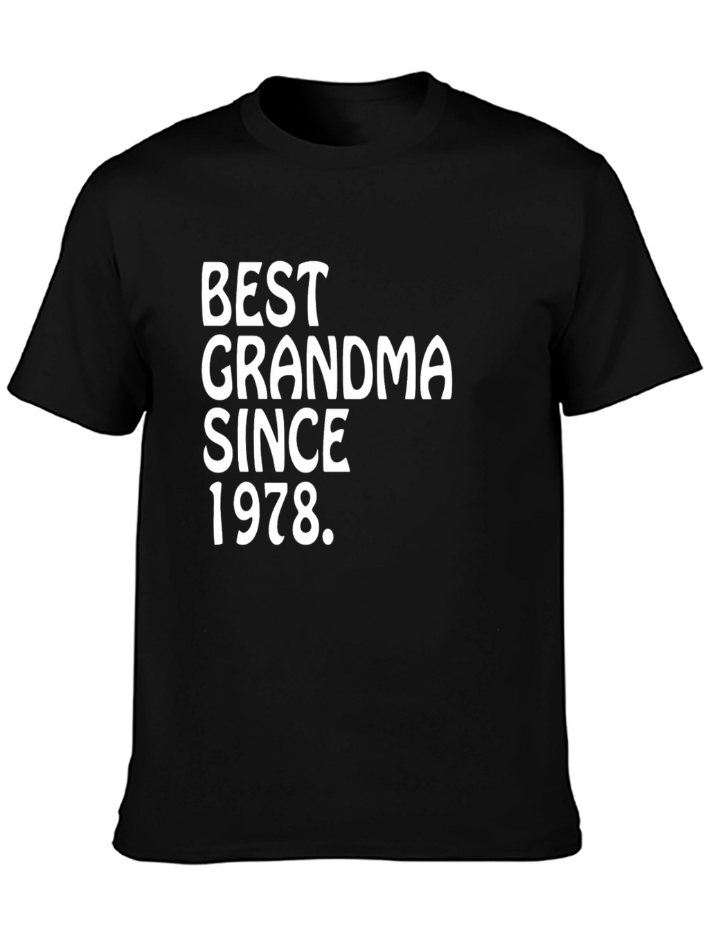 Camiseta Mejor Abuela Desde 1978 Negra