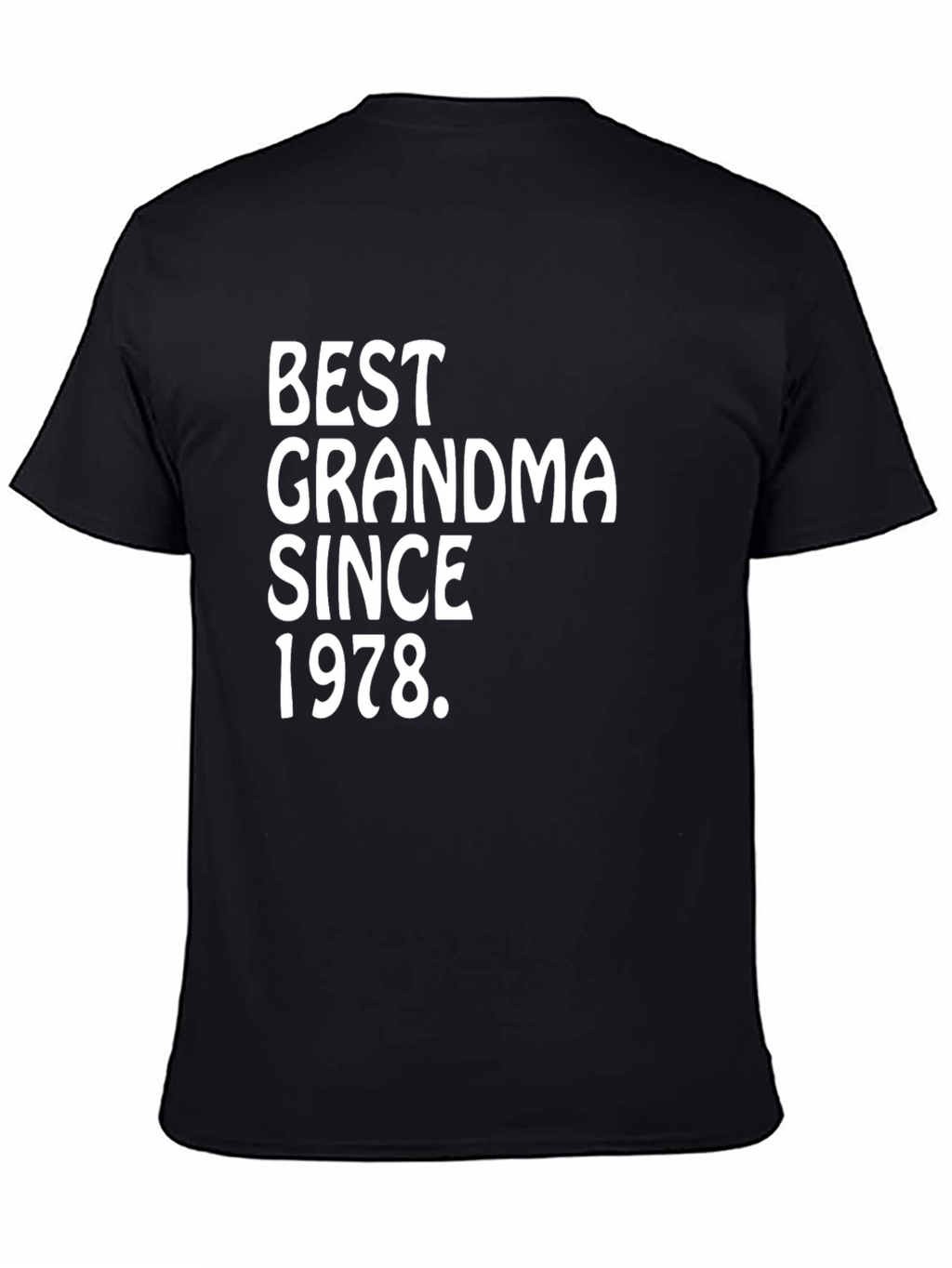 Camiseta Mejor Abuela Desde 1978 Negra