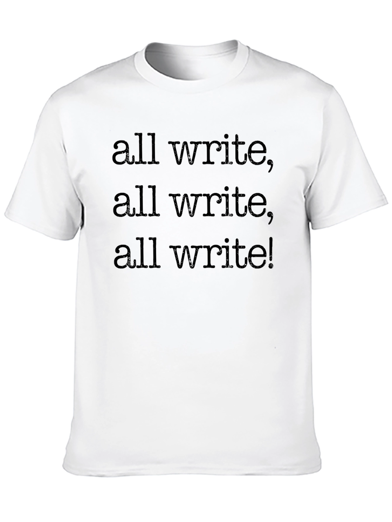 Camiseta Negra All Write! para Escritores