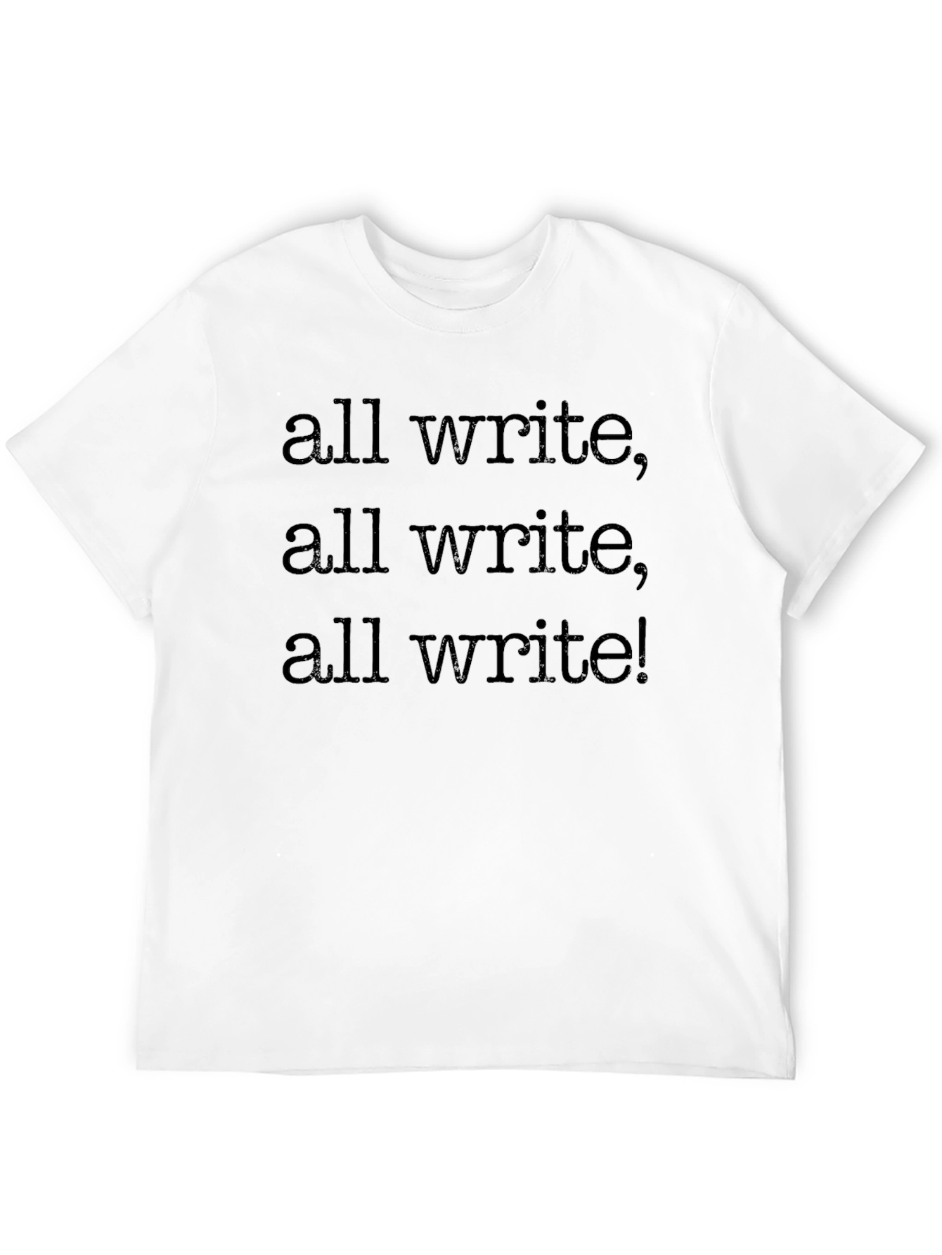 Camiseta Negra All Write! para Escritores