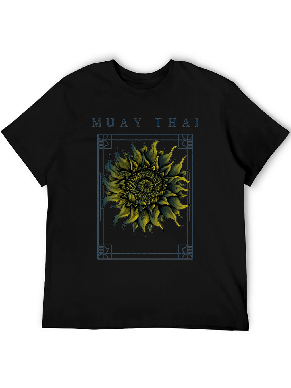Camiseta Muay Thai Girasol Estampado Hombre