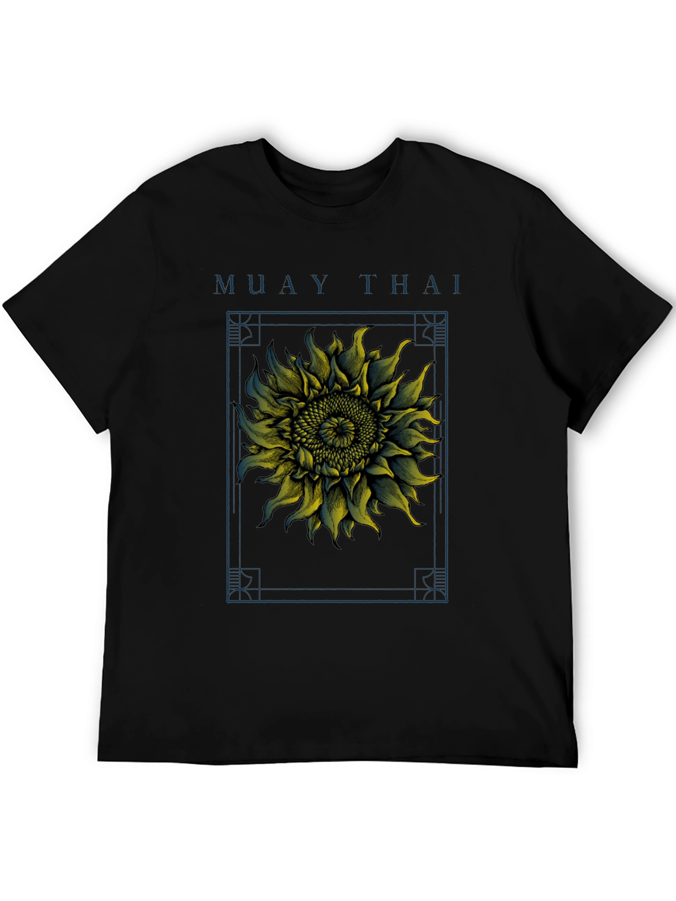 Camiseta Muay Thai Girasol Estampado Hombre