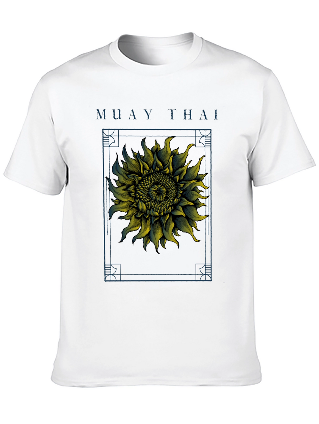 Camiseta Muay Thai Girasol Estampado Hombre