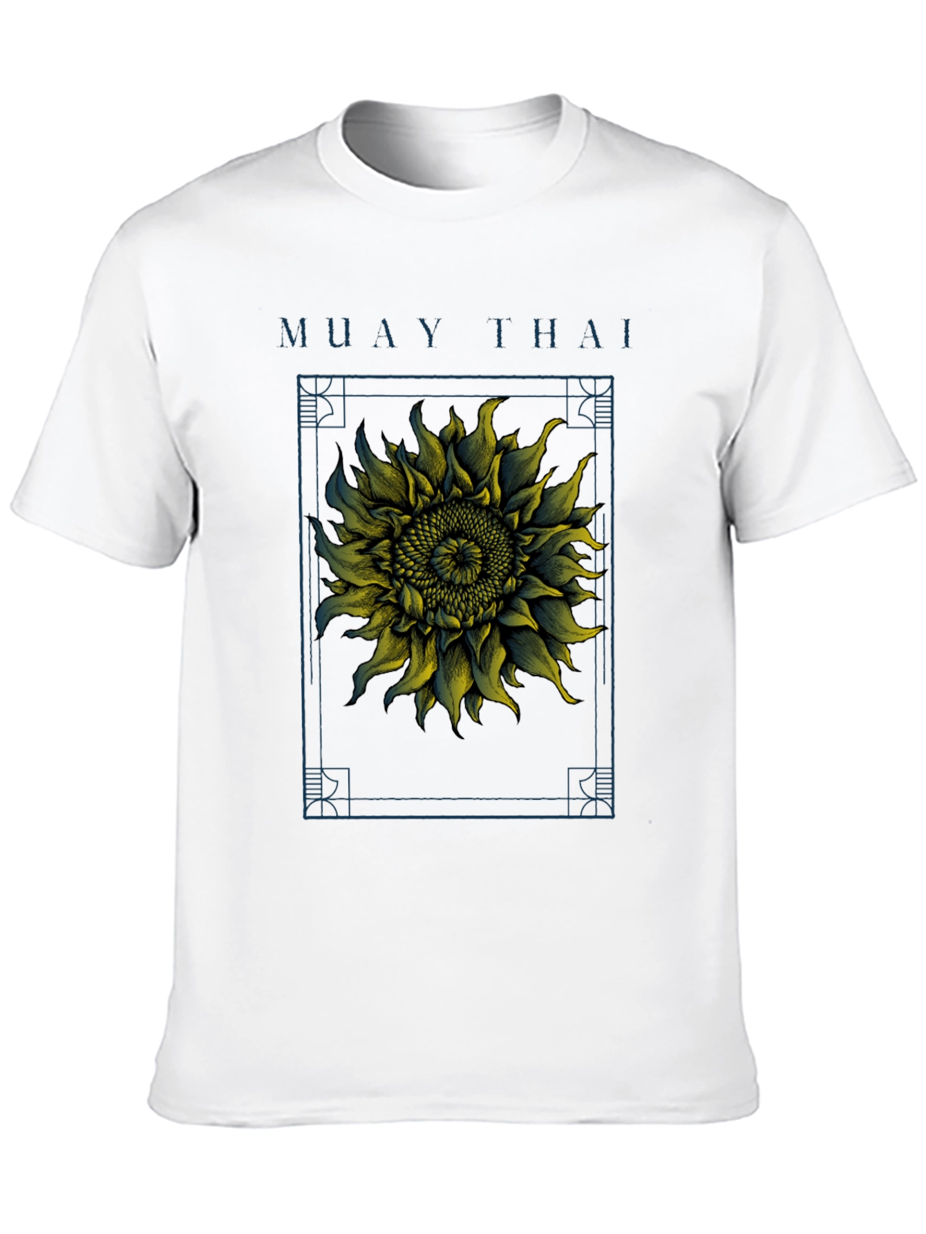 Camiseta Muay Thai Girasol Estampado Hombre