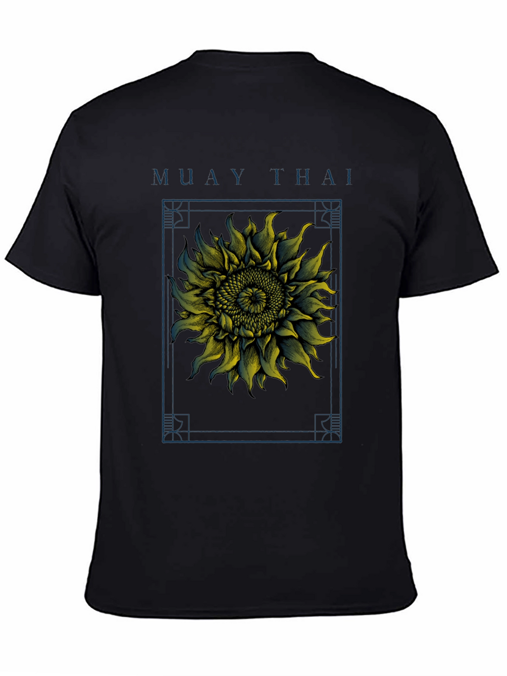 Camiseta Muay Thai Girasol Estampado Hombre