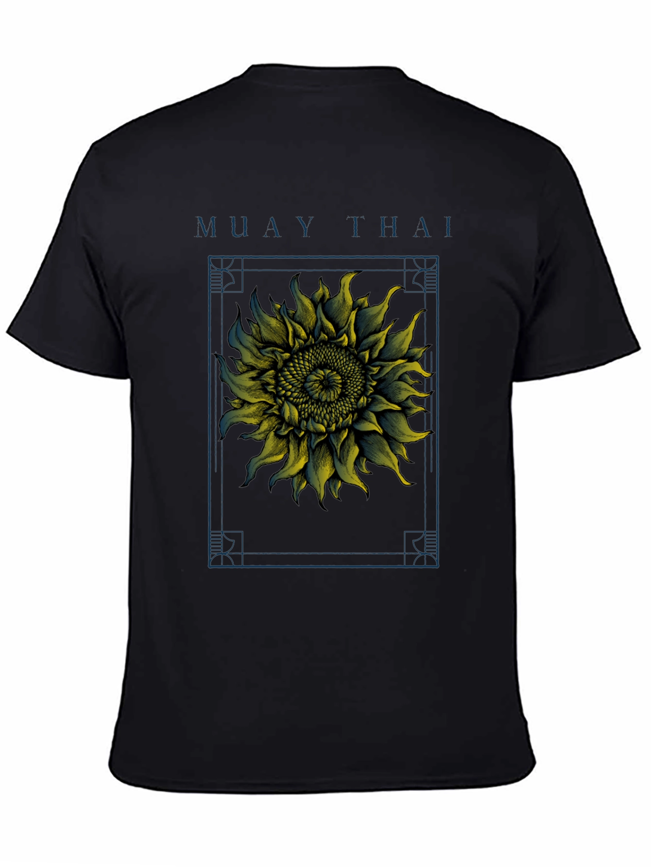 Camiseta Muay Thai Girasol Estampado Hombre