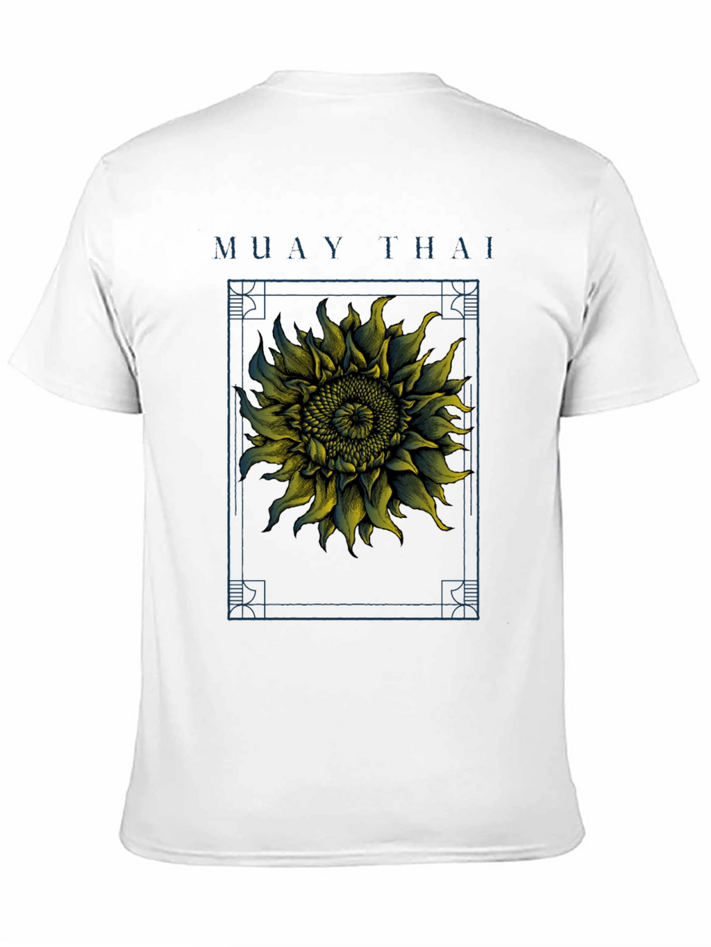 Camiseta Muay Thai Girasol Estampado Hombre