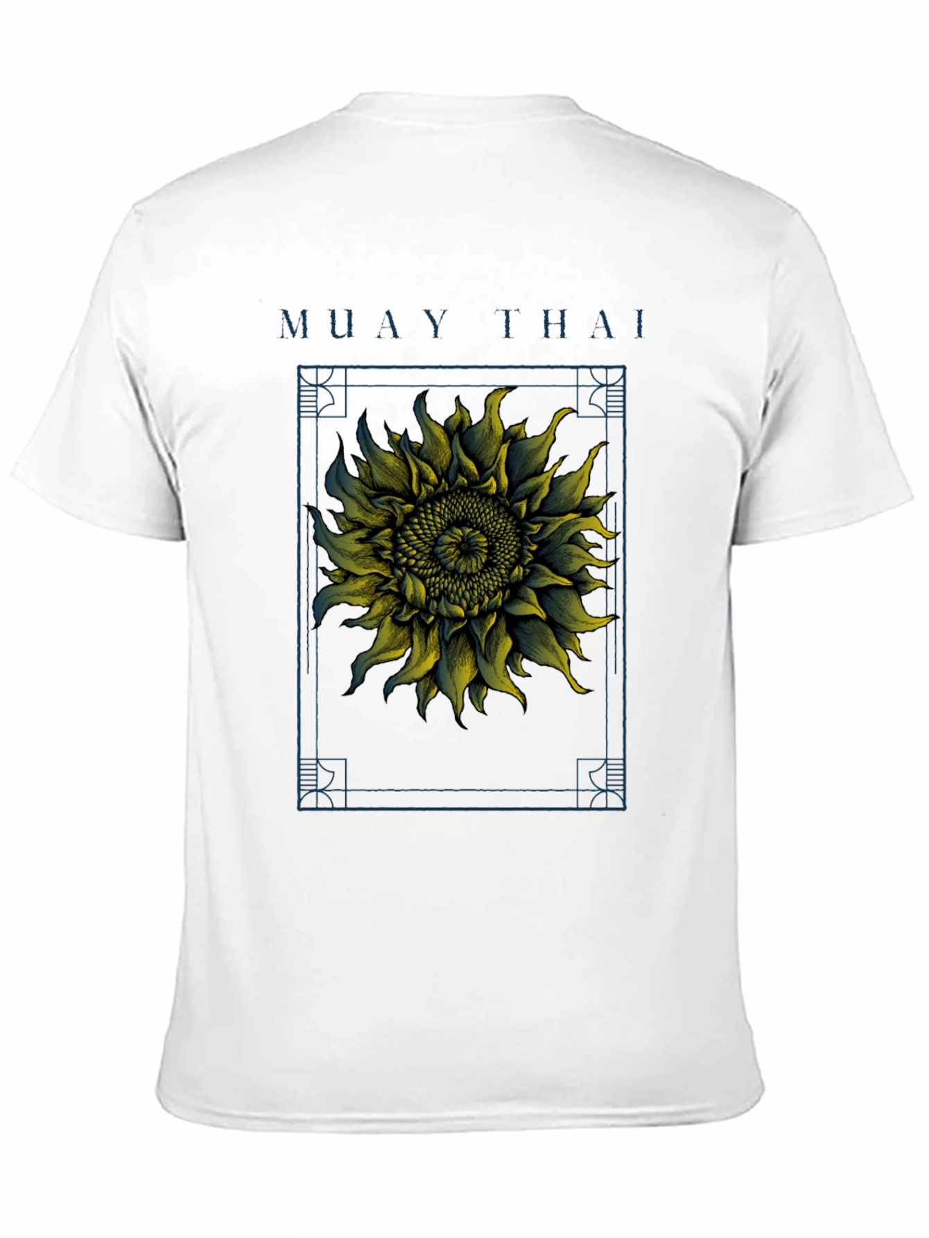 Camiseta Muay Thai Girasol Estampado Hombre