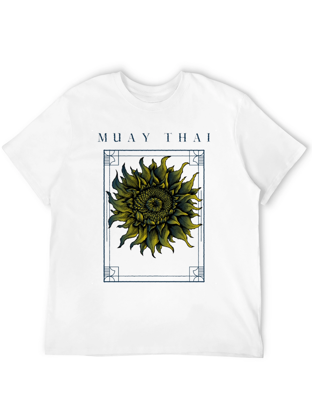 Camiseta Muay Thai Girasol Estampado Hombre