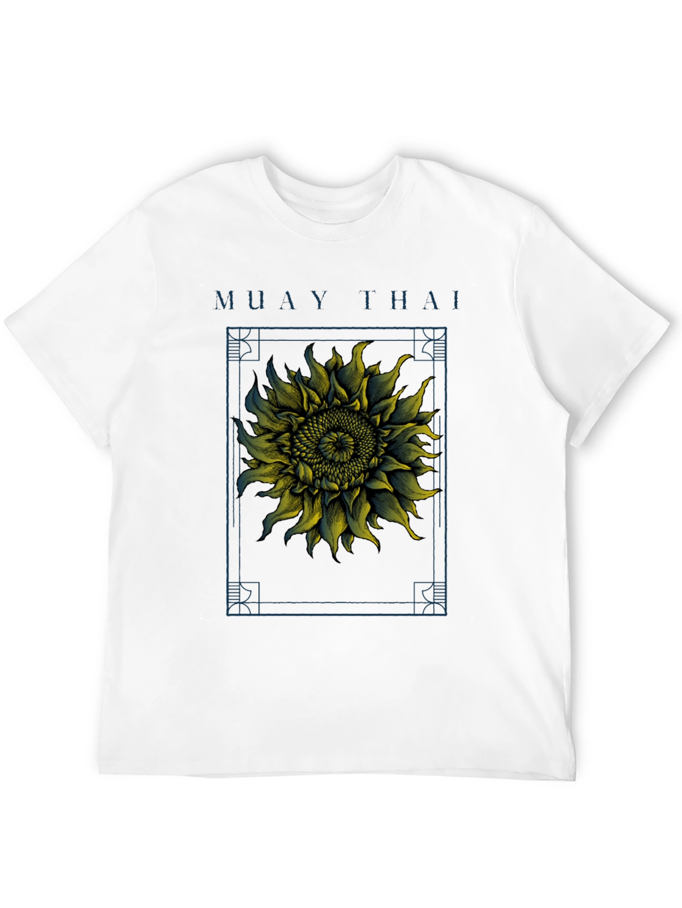 Camiseta Muay Thai Girasol Estampado Hombre