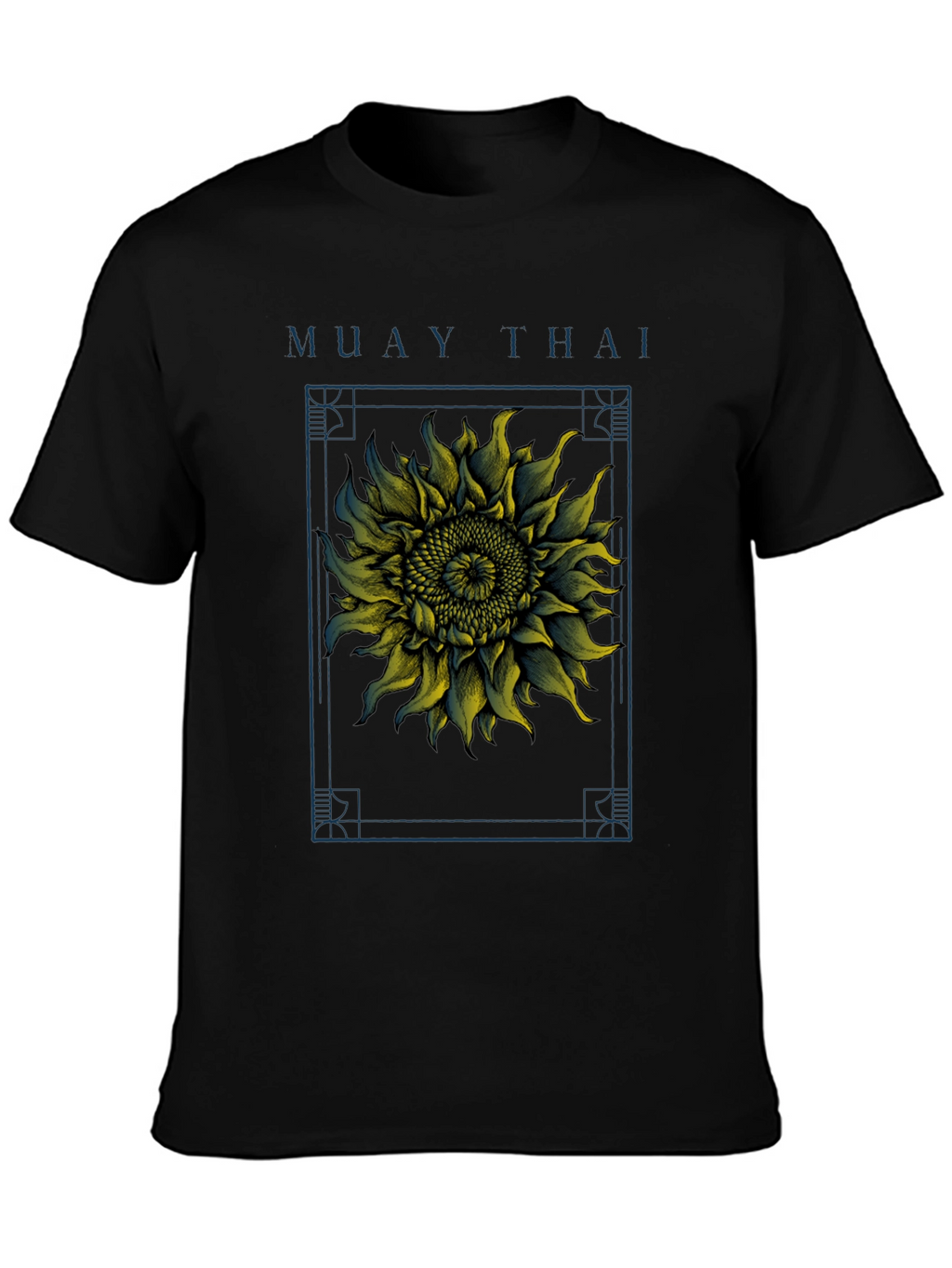 Camiseta Muay Thai Girasol Estampado Hombre