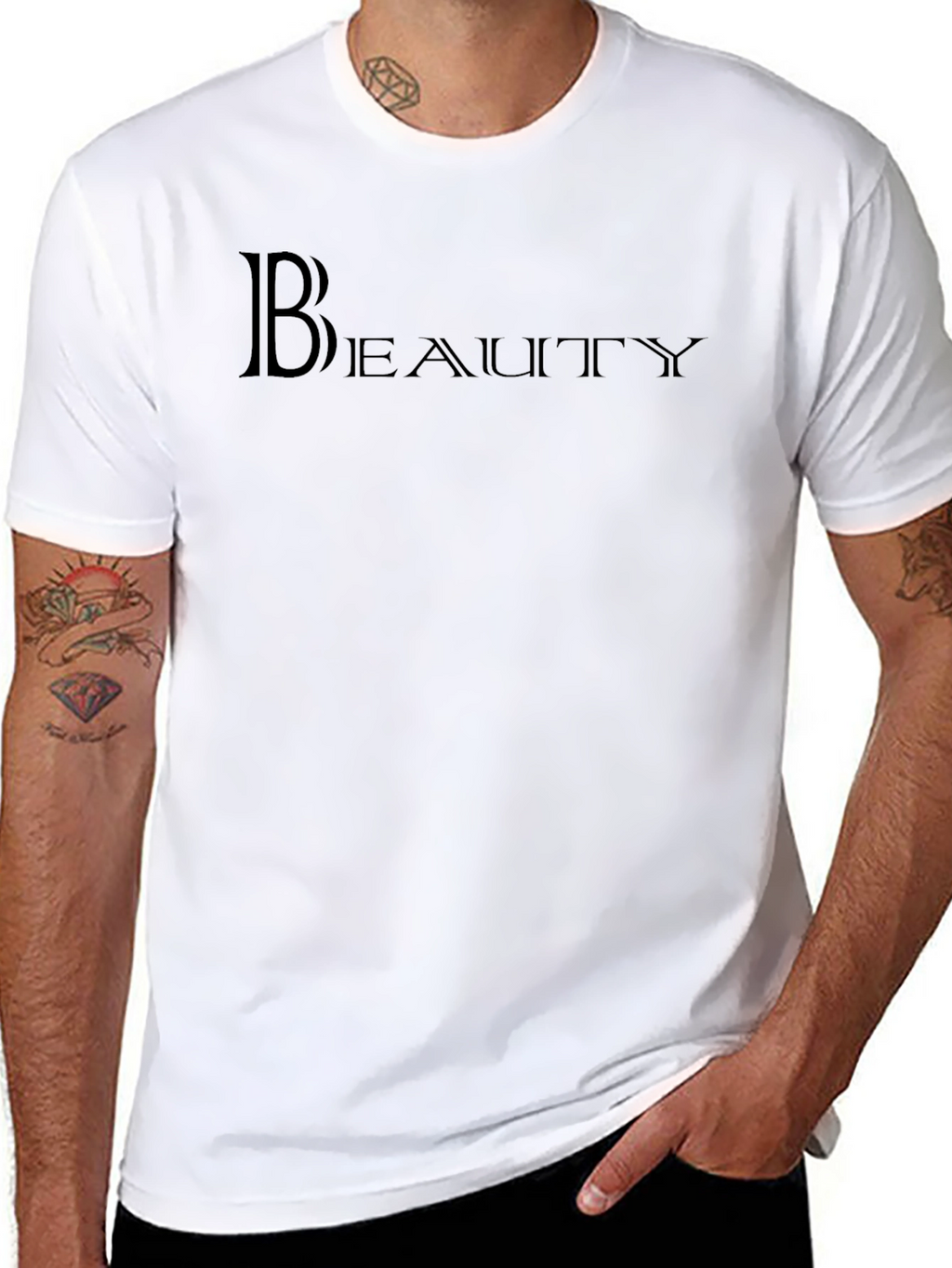 Camiseta Negra Beauty para Hombre