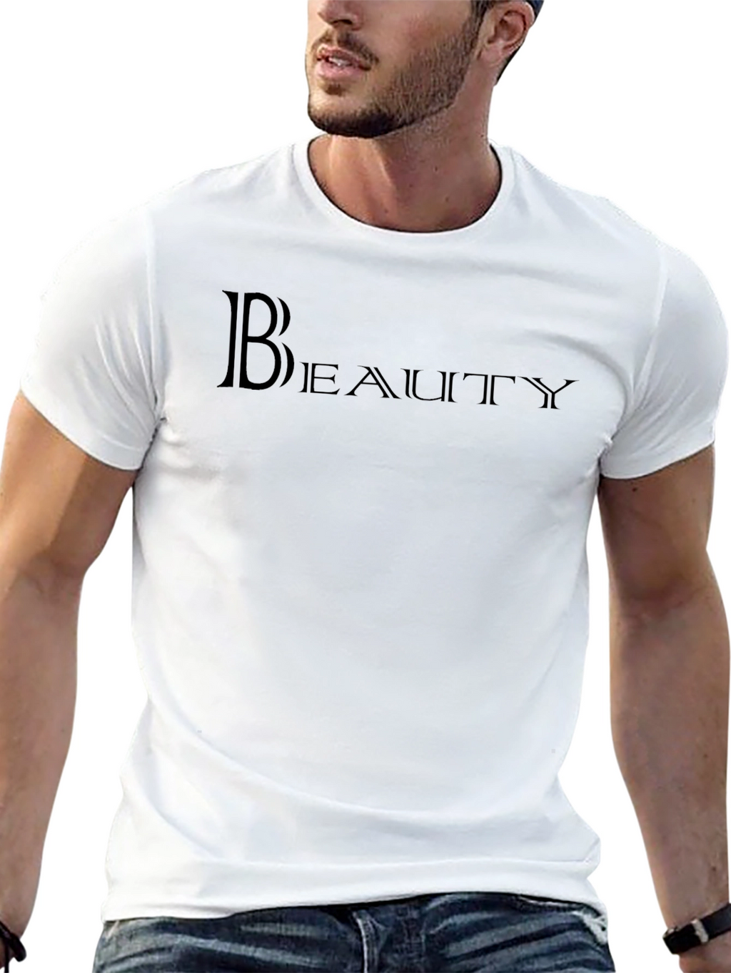 Camiseta Negra Beauty para Hombre
