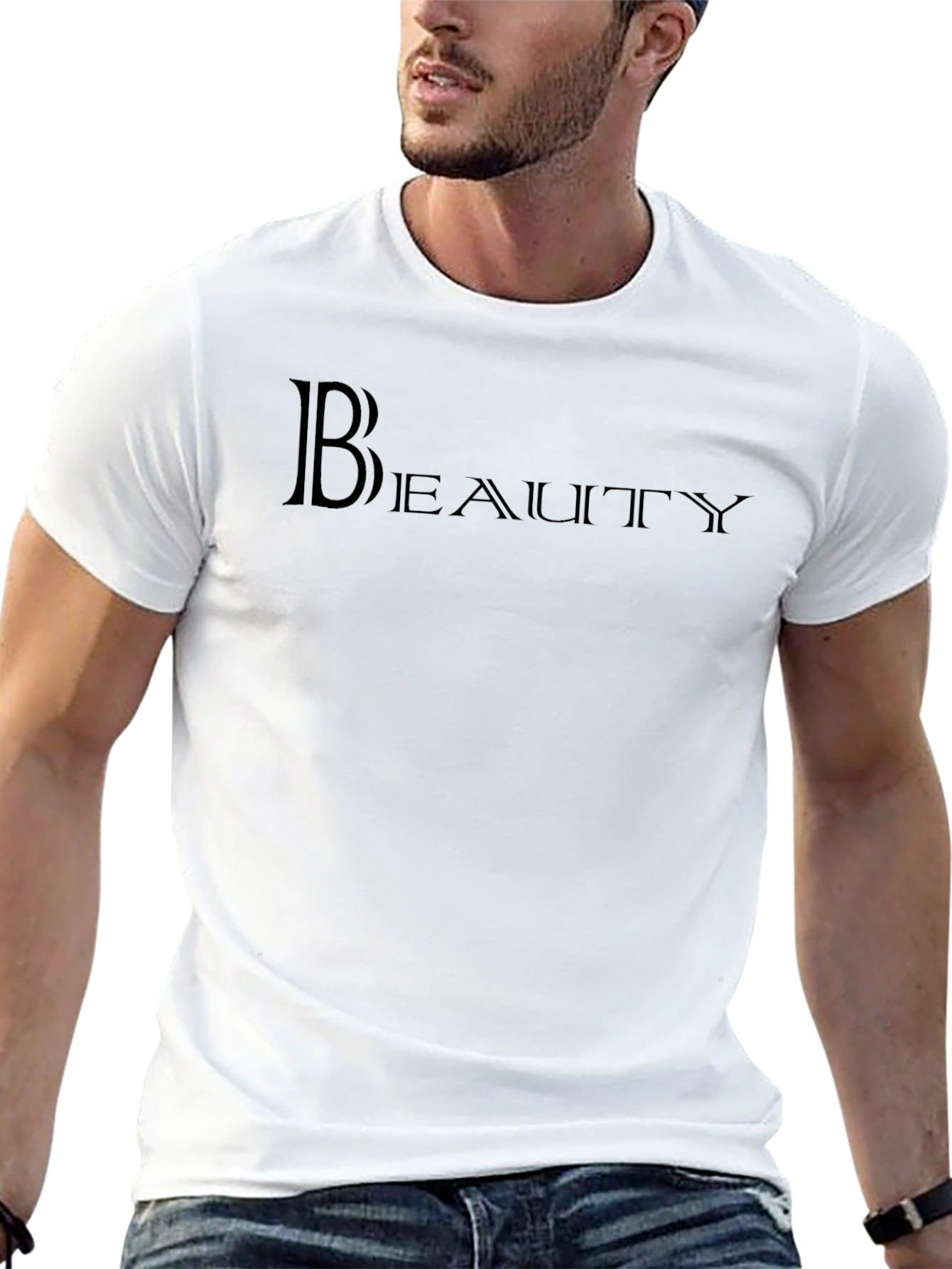 Camiseta Negra Beauty para Hombre
