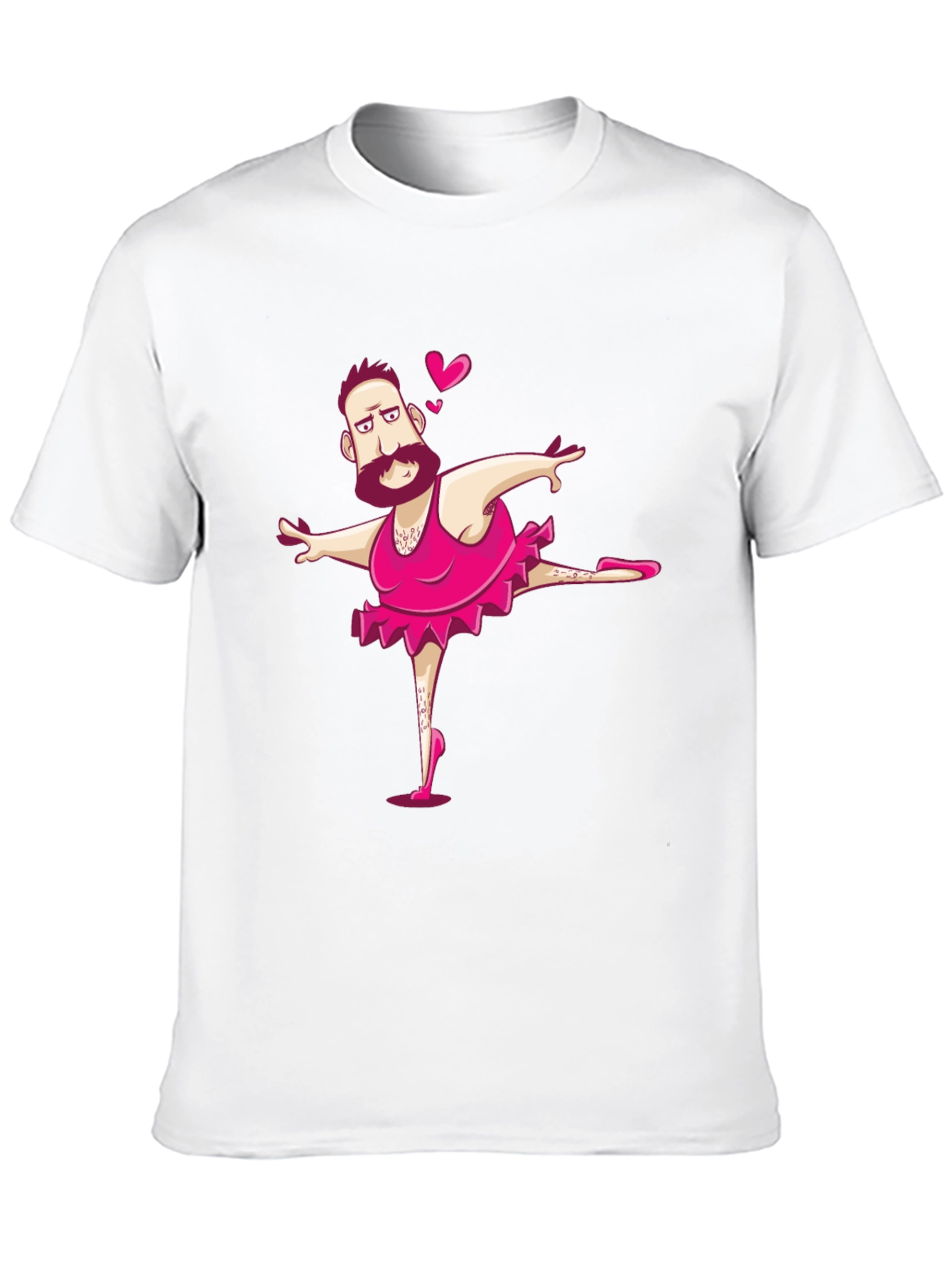 Camiseta Negra con Diseño de Hombre Bailarín