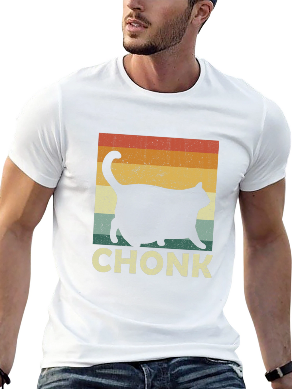 Camiseta Chonk Gato Retro