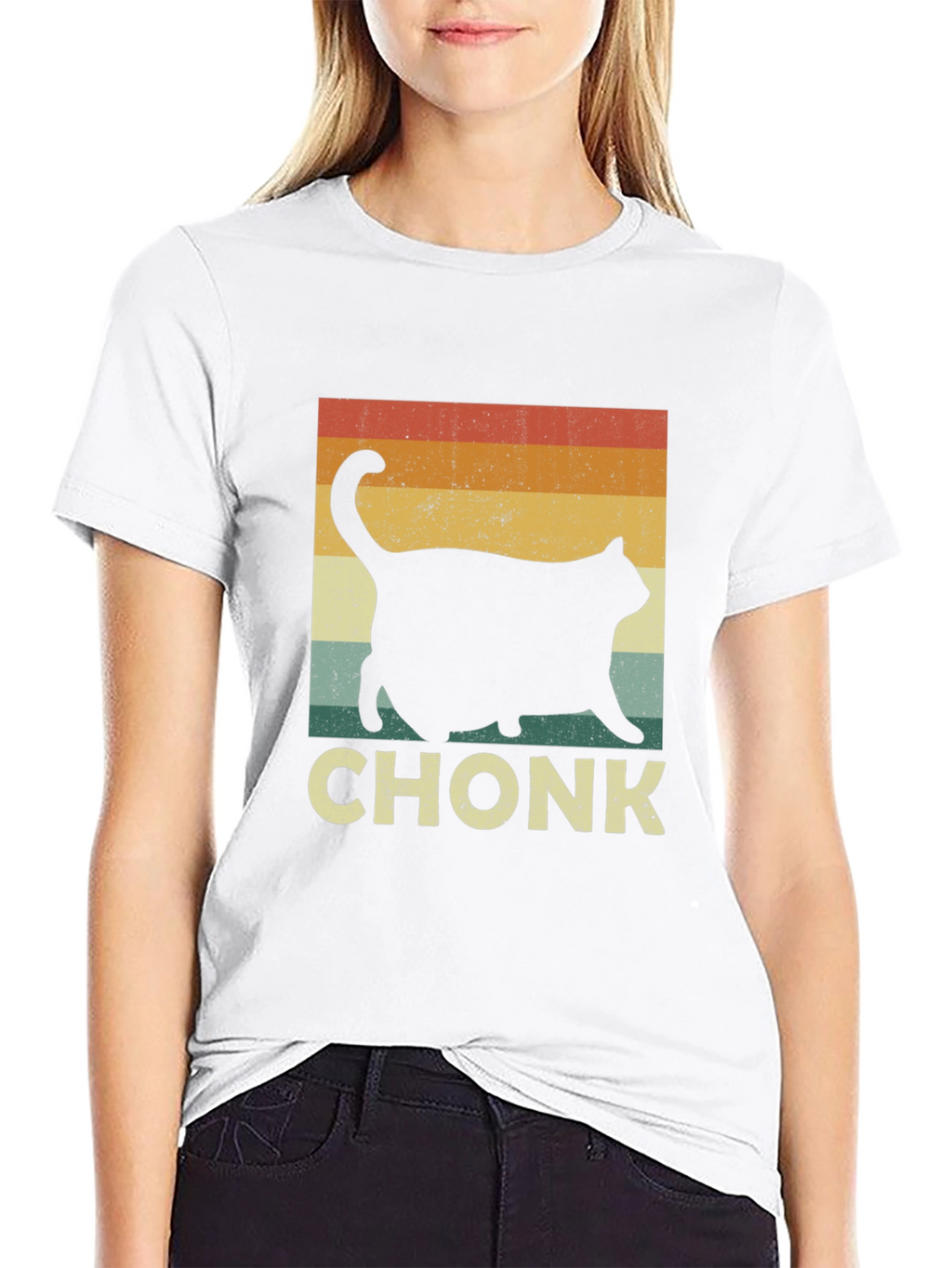 Camiseta Chonk Gato Retro