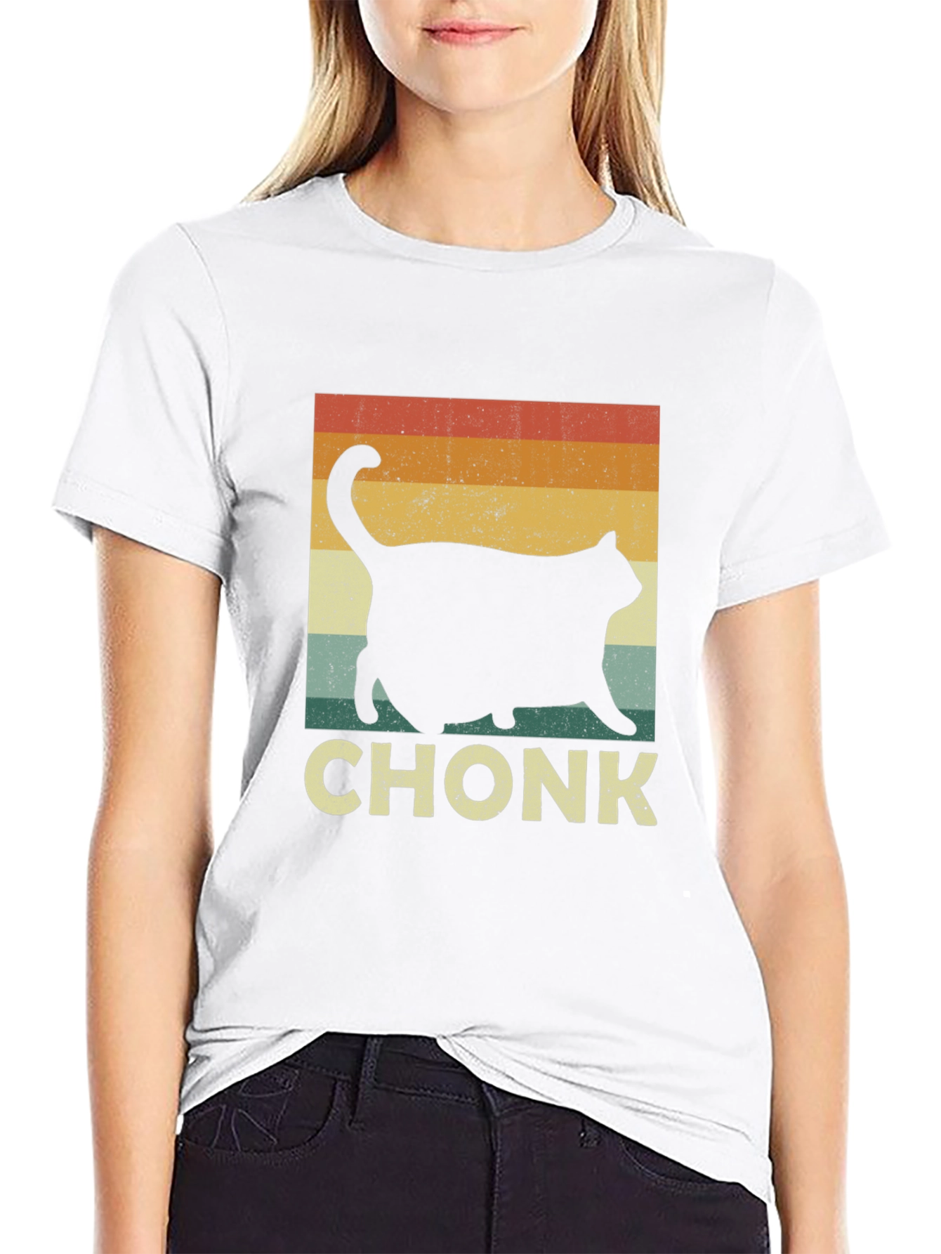 Camiseta Chonk Gato Retro