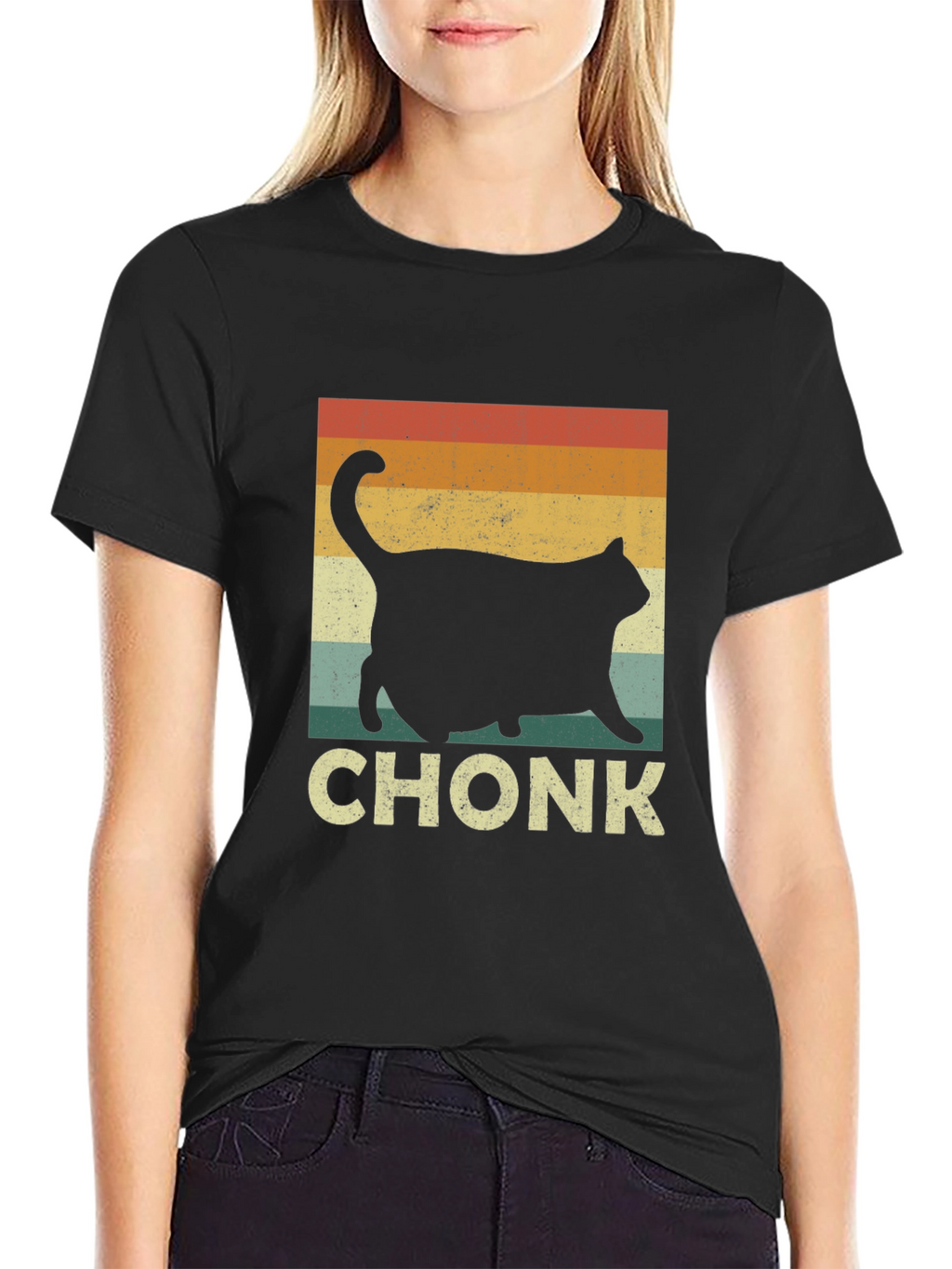 Camiseta Chonk Gato Retro