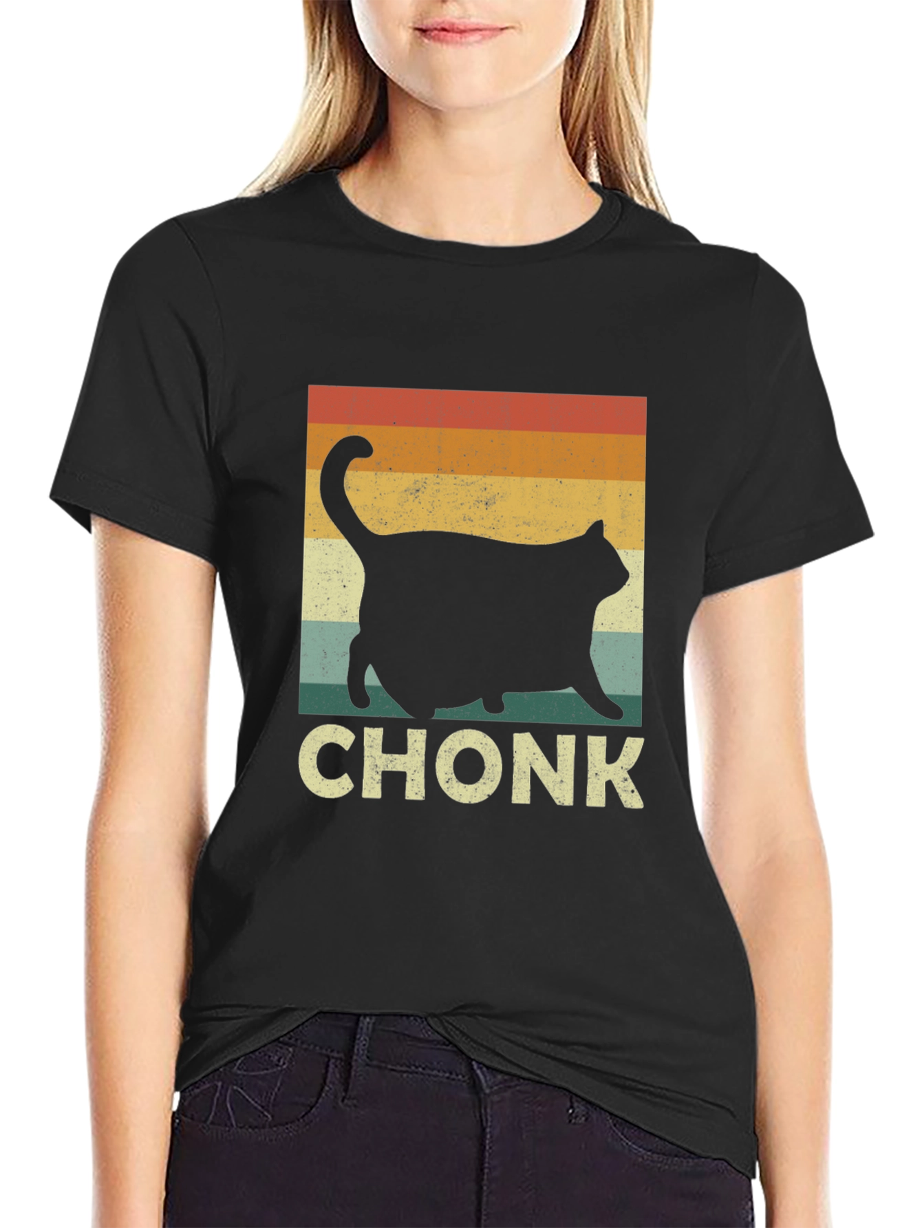 Camiseta Chonk Gato Retro