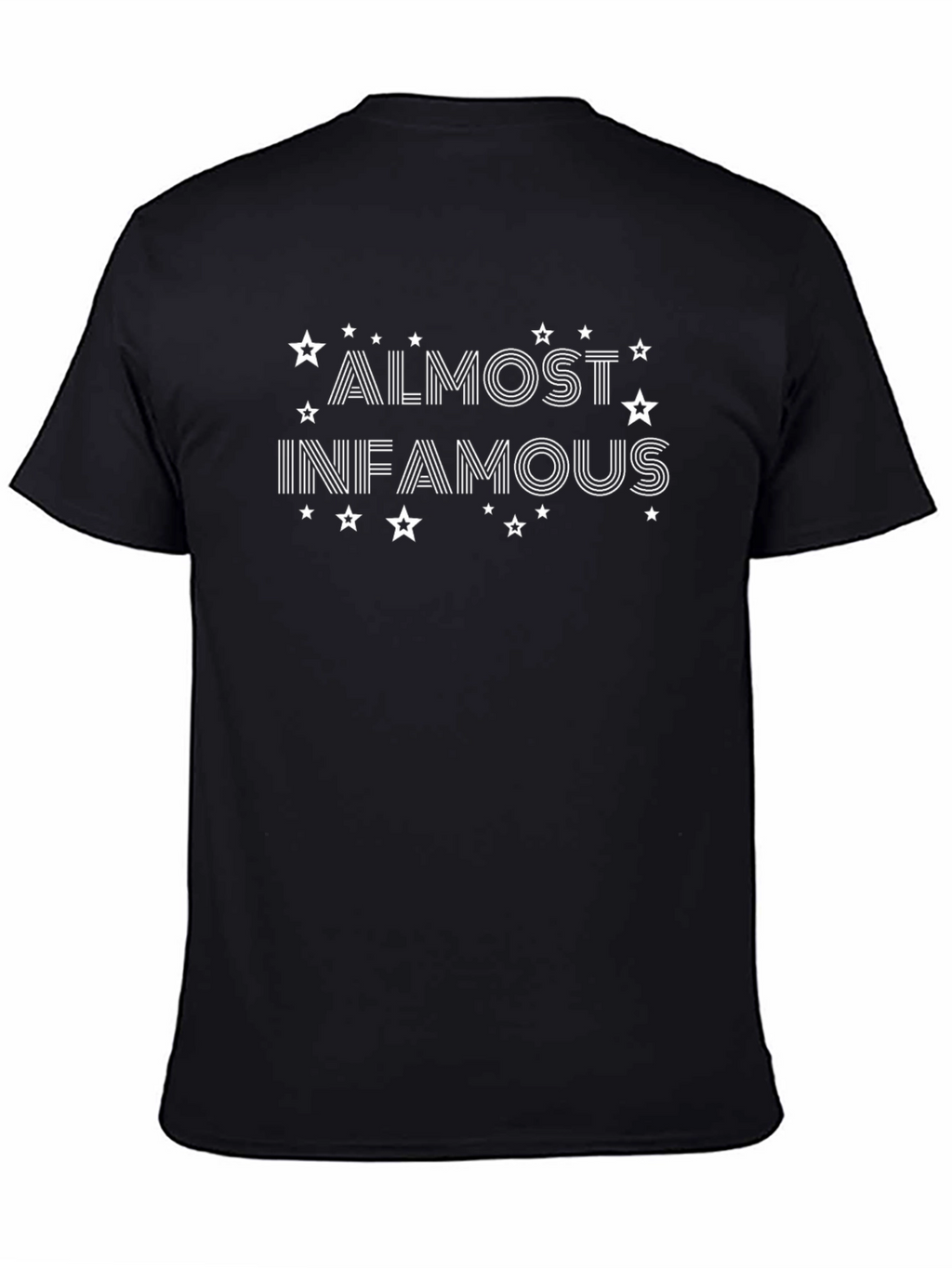 Camiseta Negra Almost Infamous Hombre