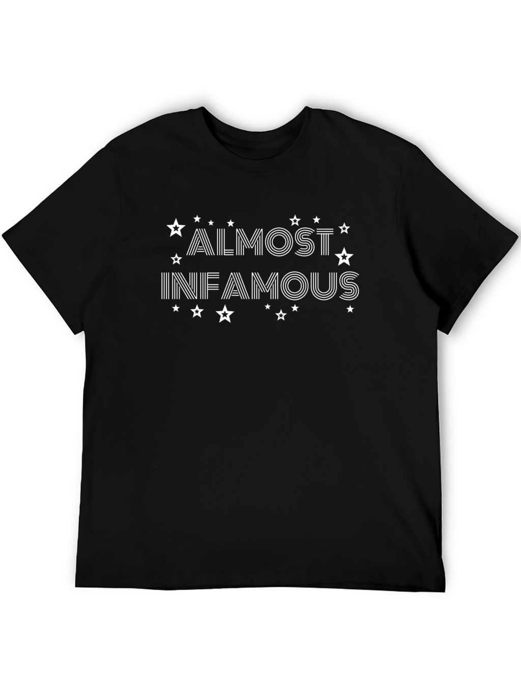 Camiseta Negra Almost Infamous Hombre