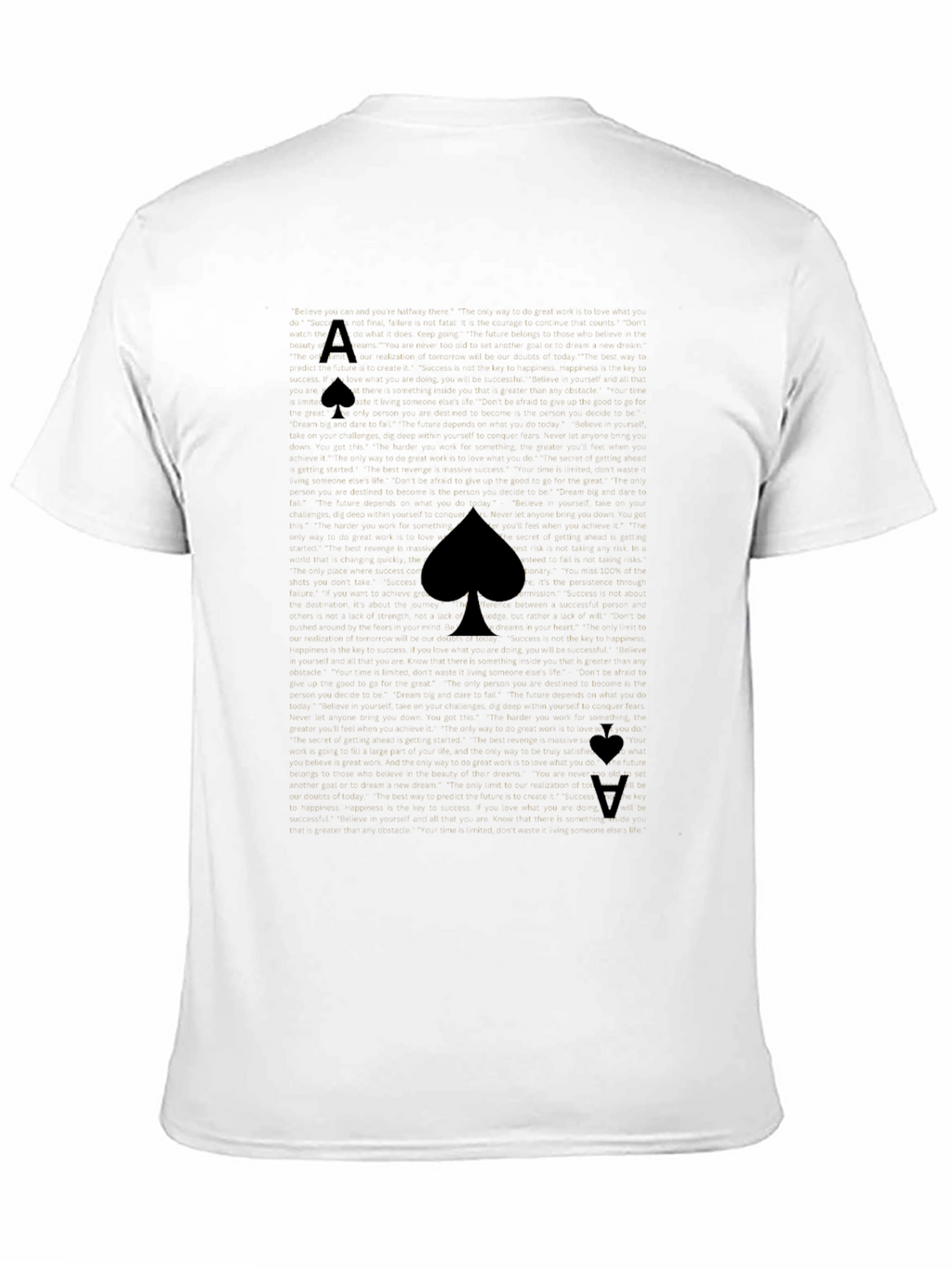 Camiseta Negra As de Picas Hombre