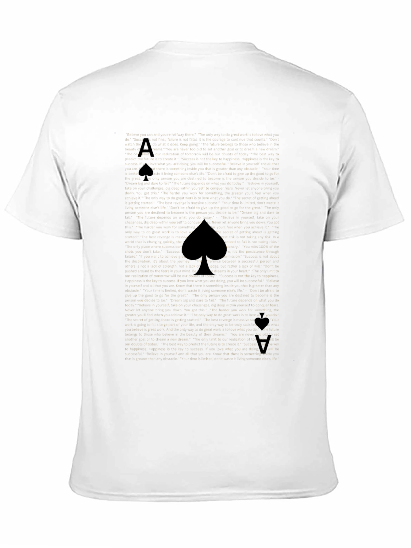 Camiseta Negra As de Picas Hombre