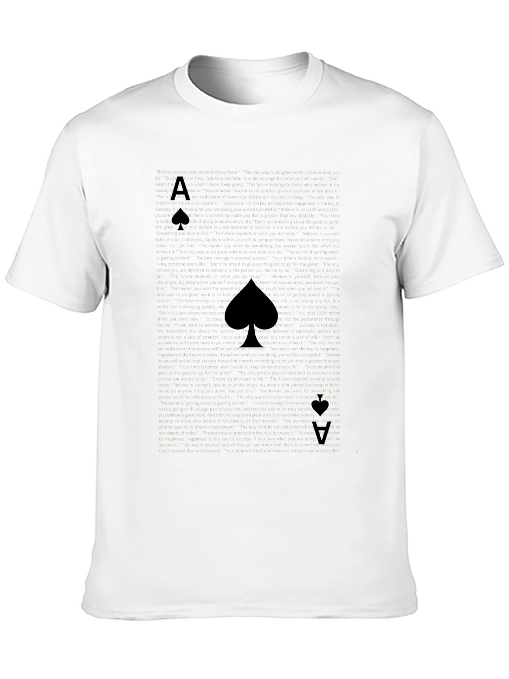 Camiseta Negra As de Picas Hombre