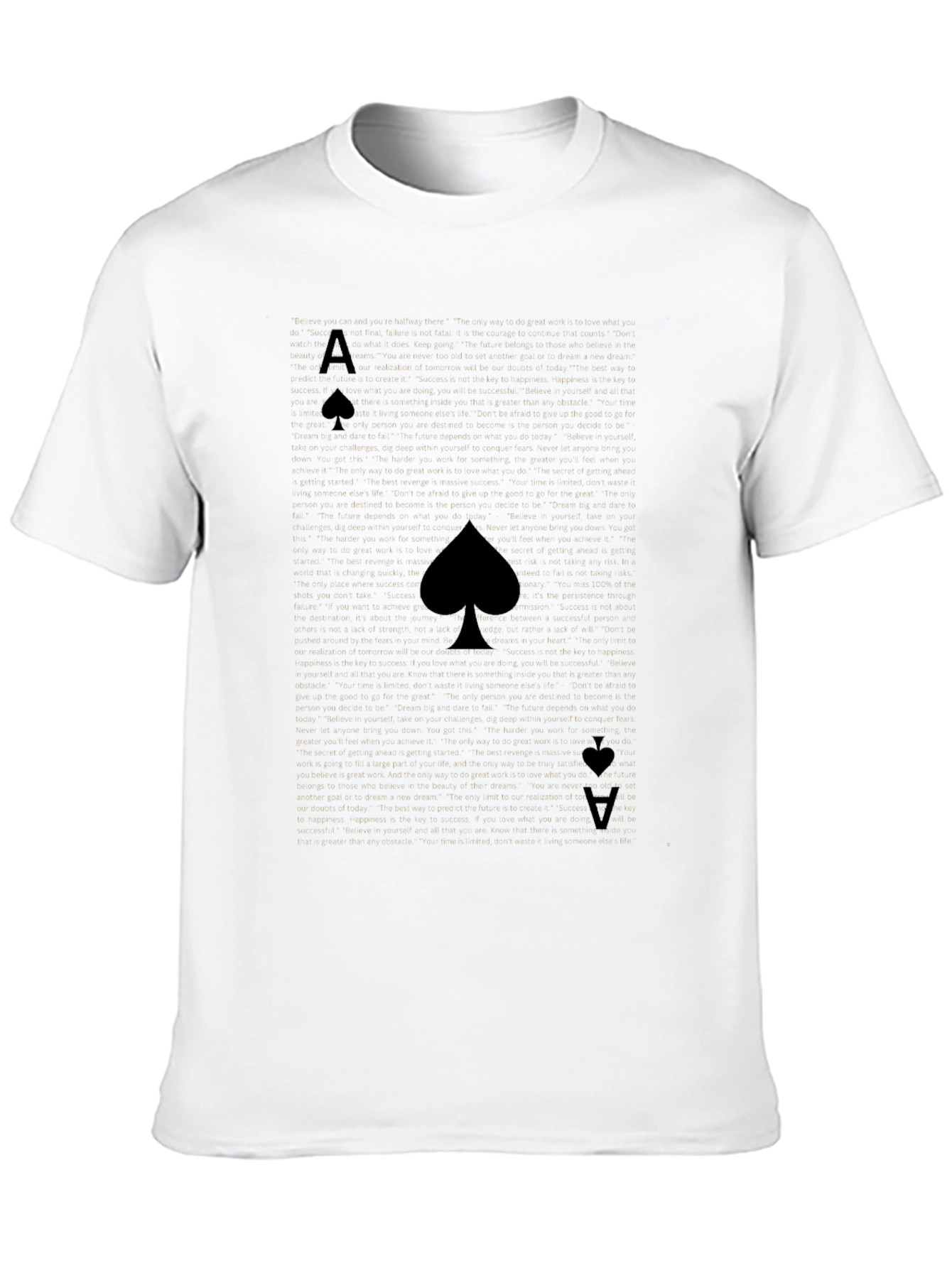 Camiseta Negra As de Picas Hombre