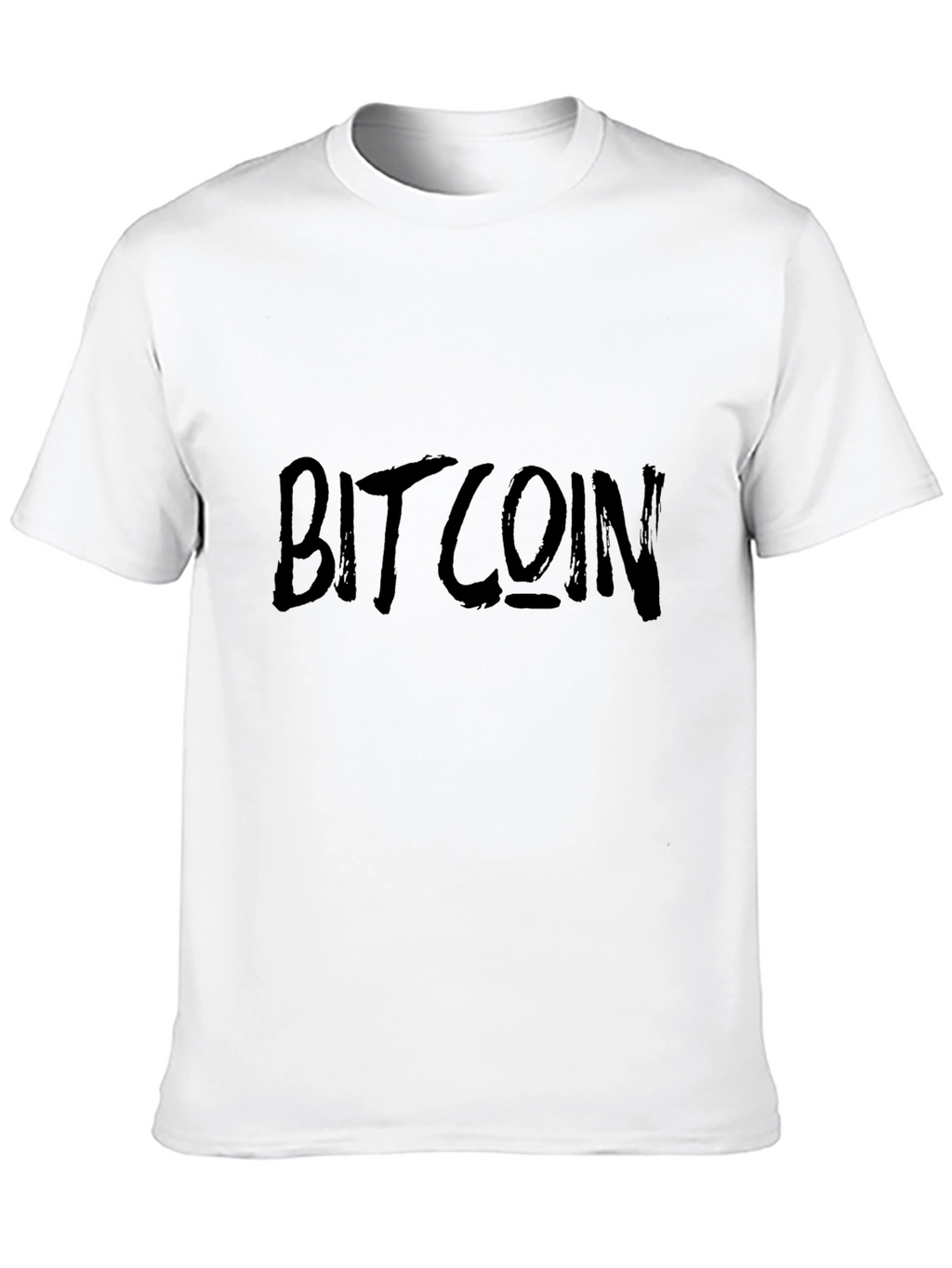 Camiseta Negra Bitcoin Casual para Hombre