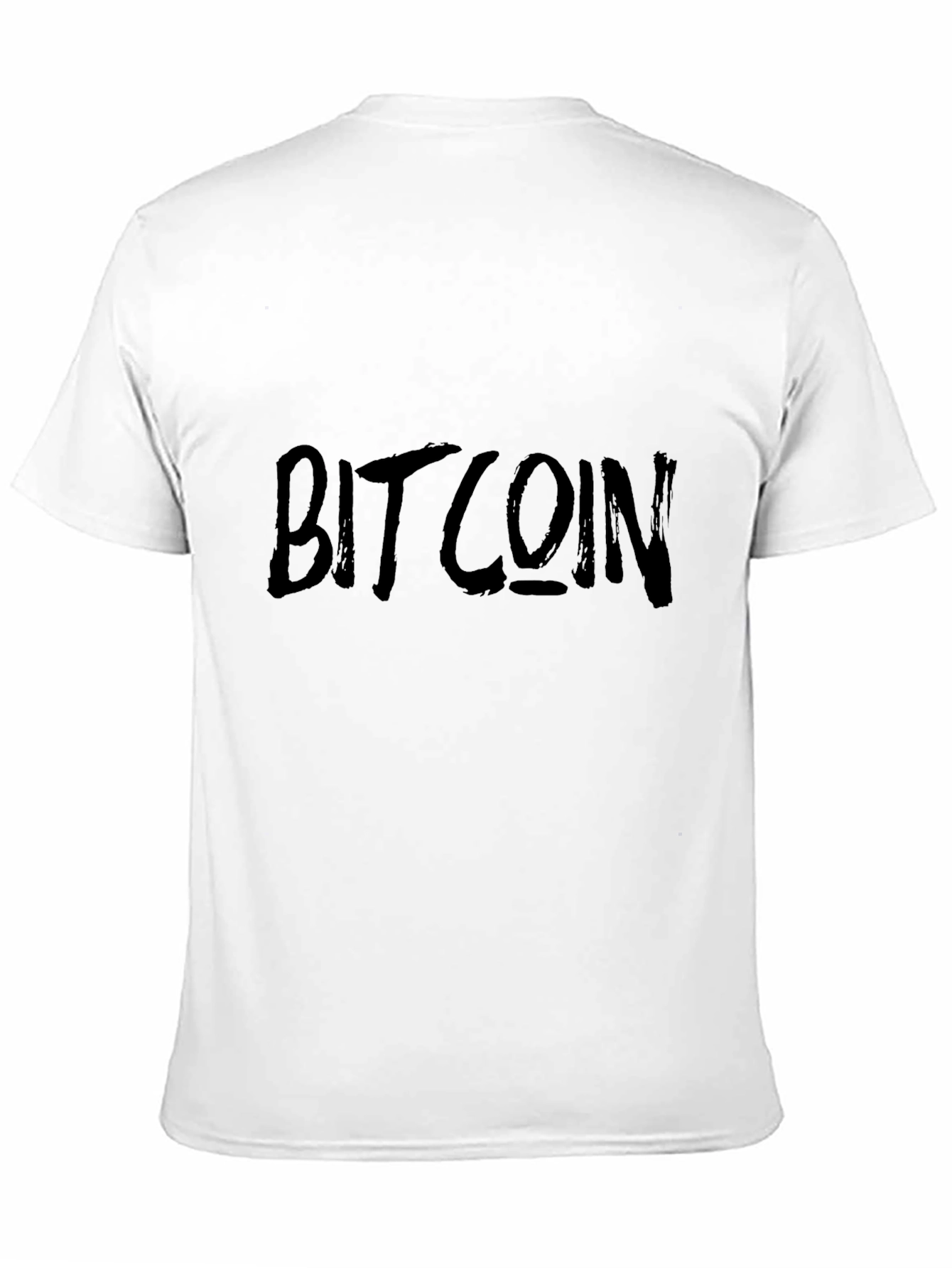 Camiseta Negra Bitcoin Casual para Hombre