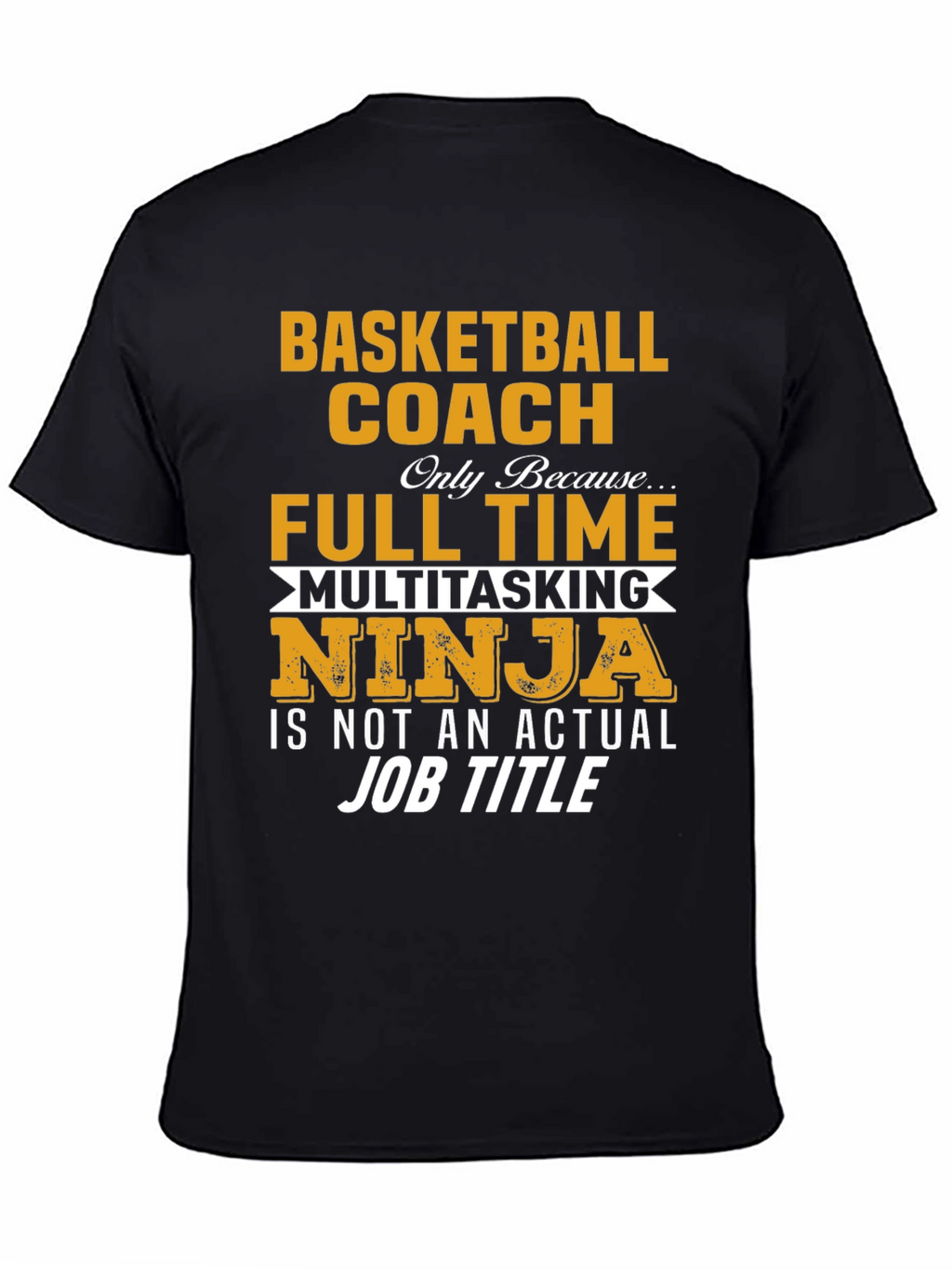 Camiseta Negra Coach Baloncesto Ninja Multitarea