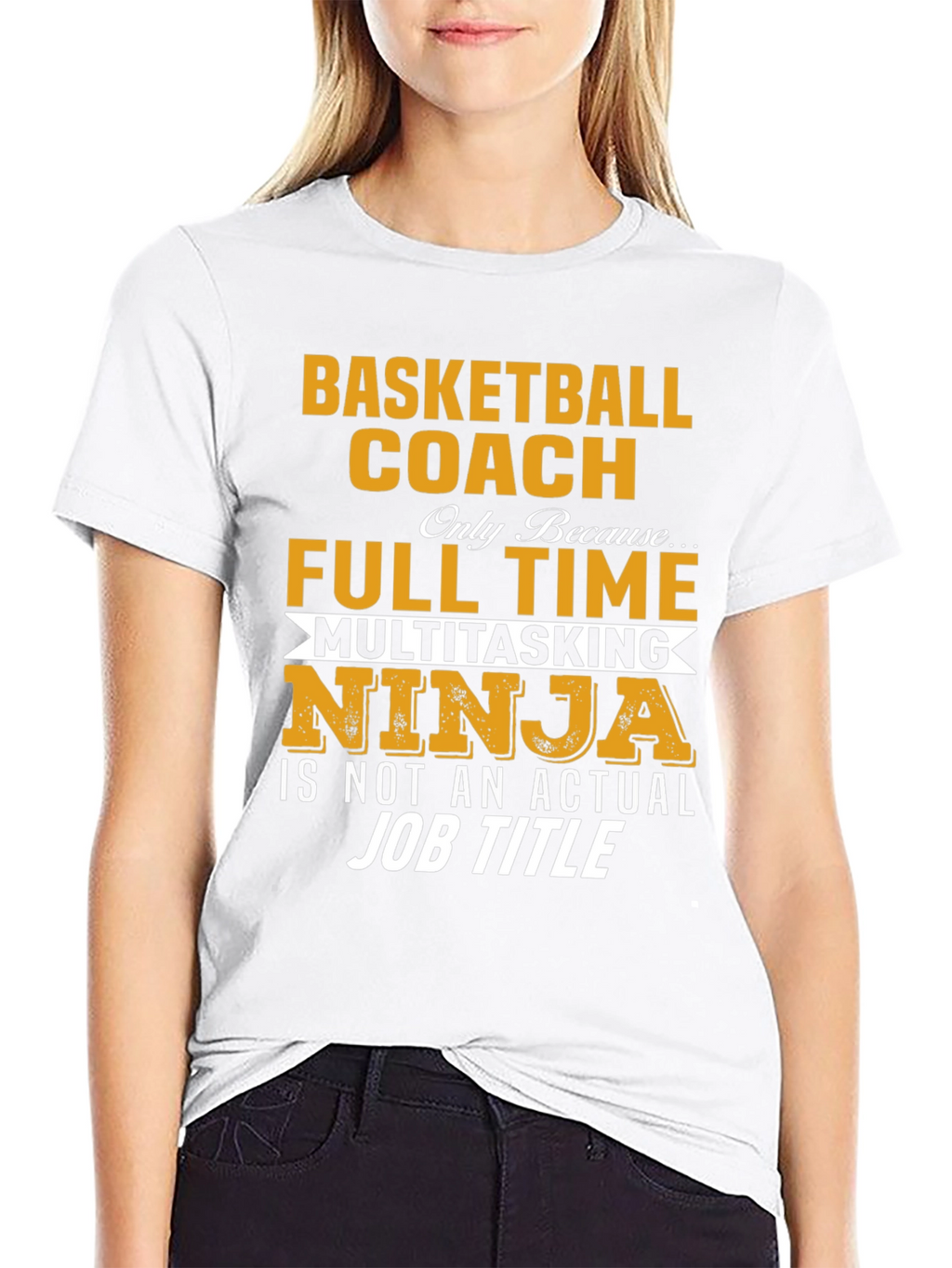 Camiseta Negra Coach Baloncesto Ninja Multitarea