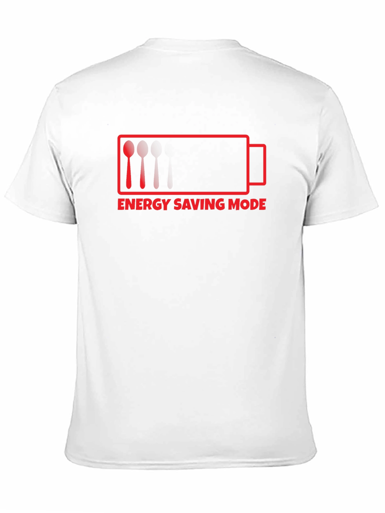 Camiseta Hombre Negra - Modo Ahorro de Energía