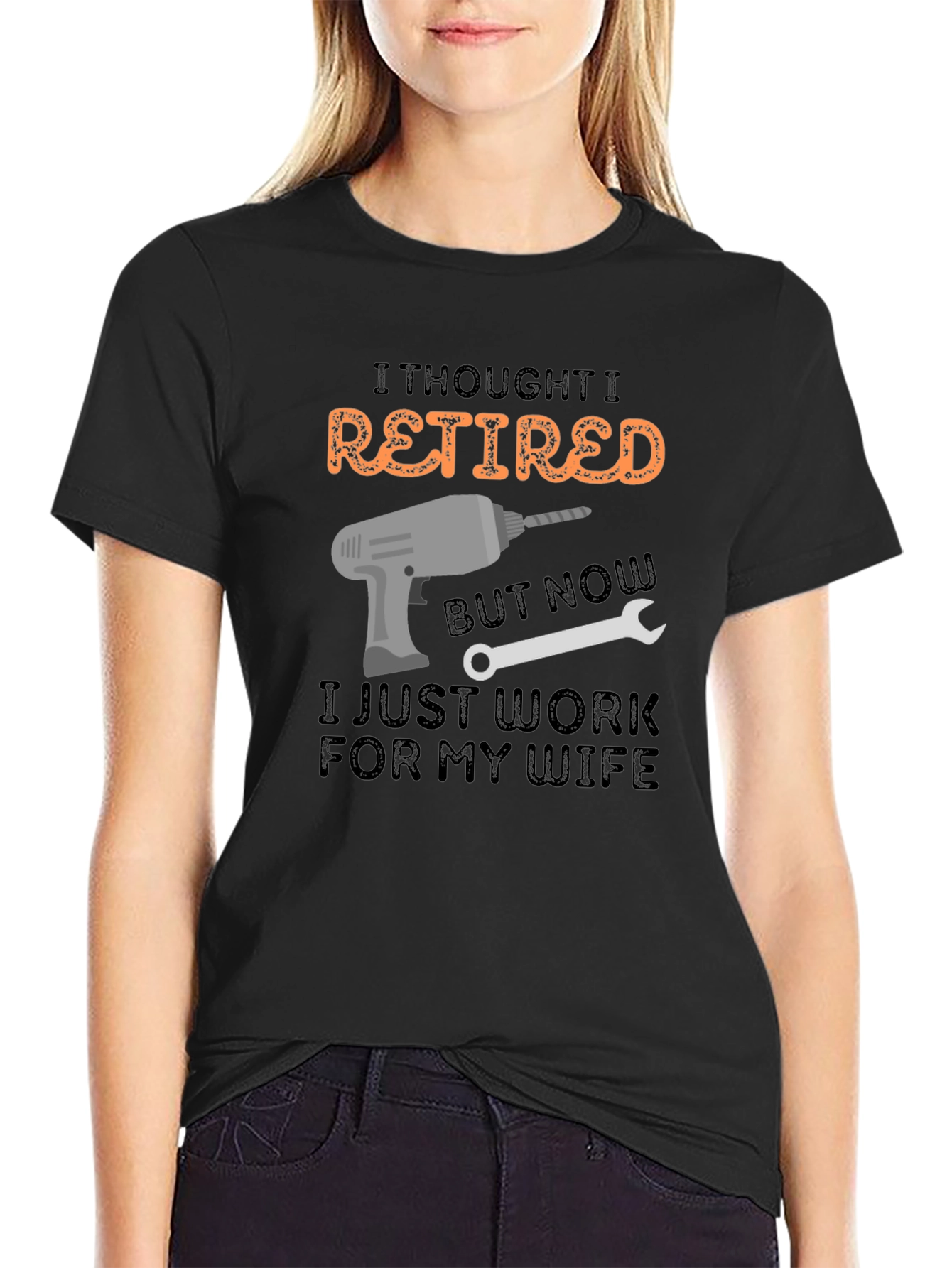Camiseta Hombre - I Thought I Retired - Trabajo para mi Esposa